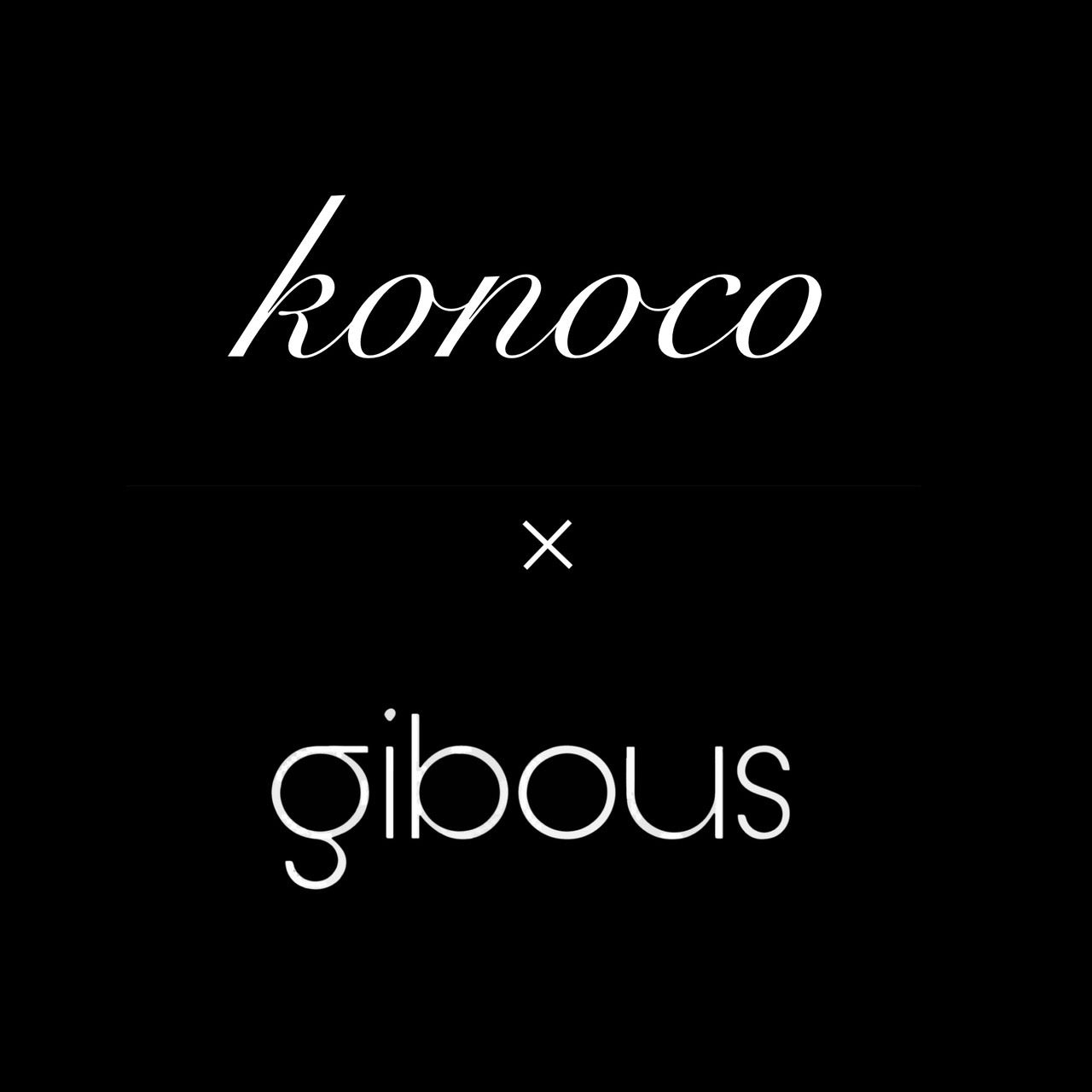 konoco × gibous コラボアイテム 販売決定!