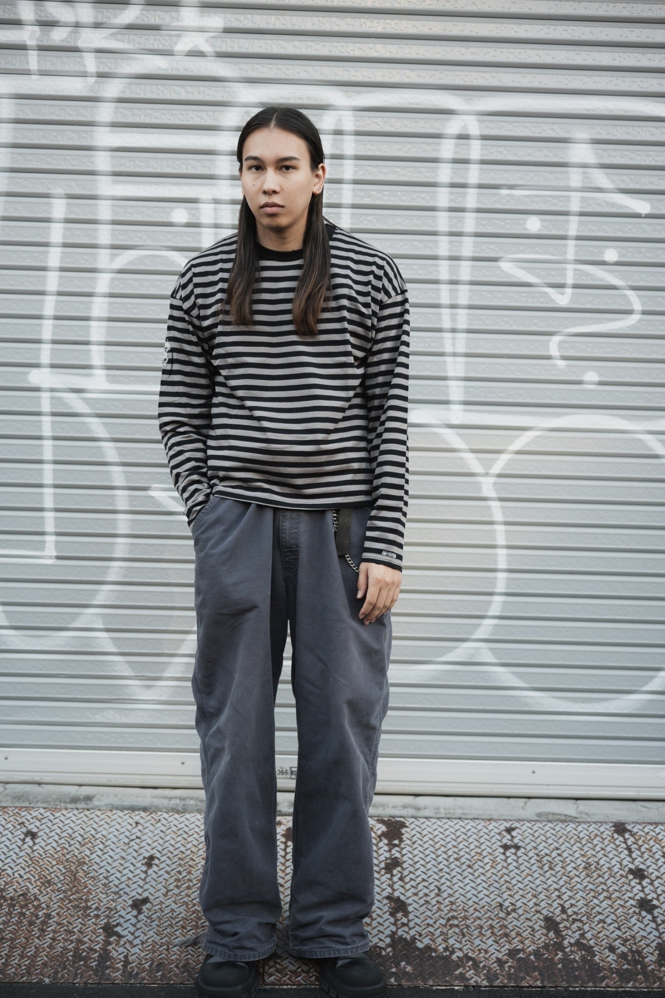 gibous snake cross border black×gray