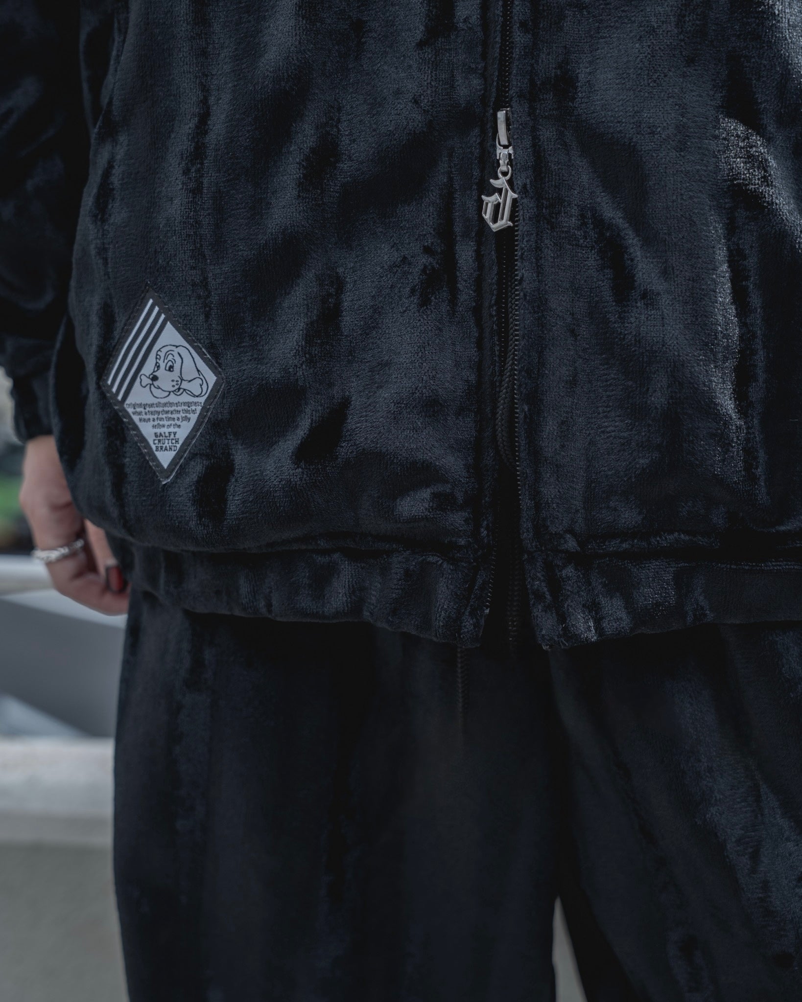 【受注生産】gibous×GALFY velour track jacket set up