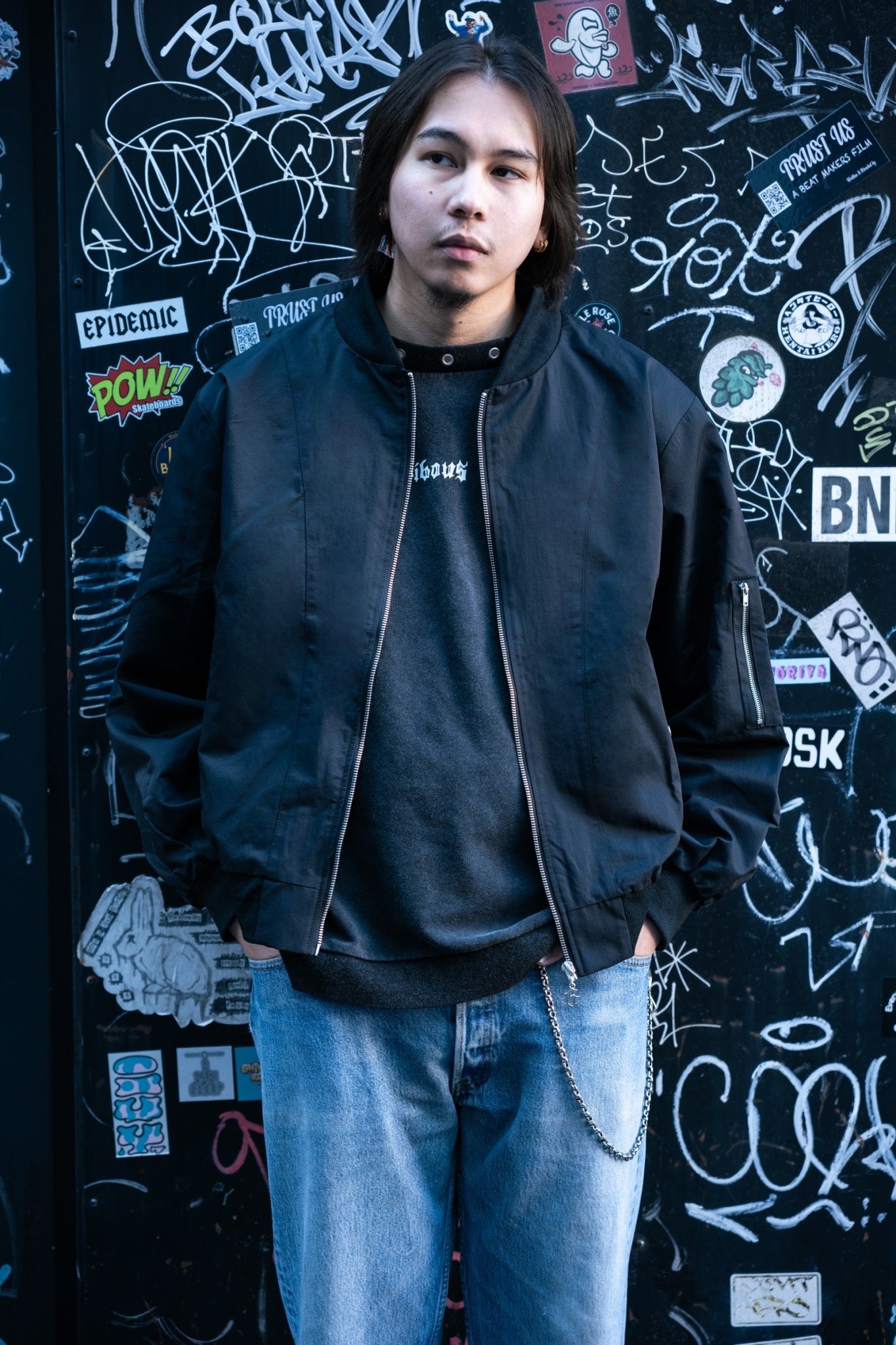 【再販】gibous snake scorpion blouson black