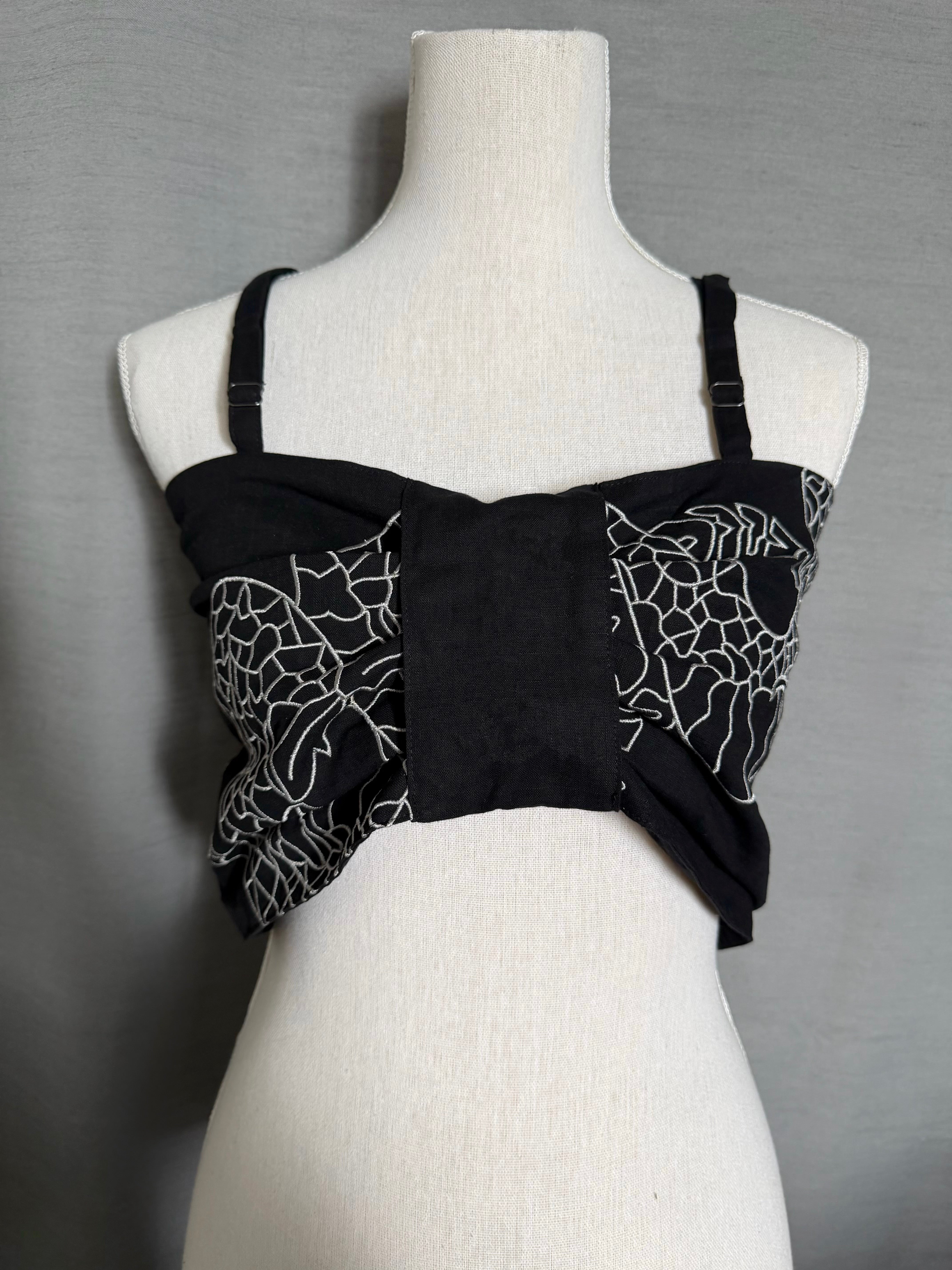 gibous snake scorpion ribbon bustier
