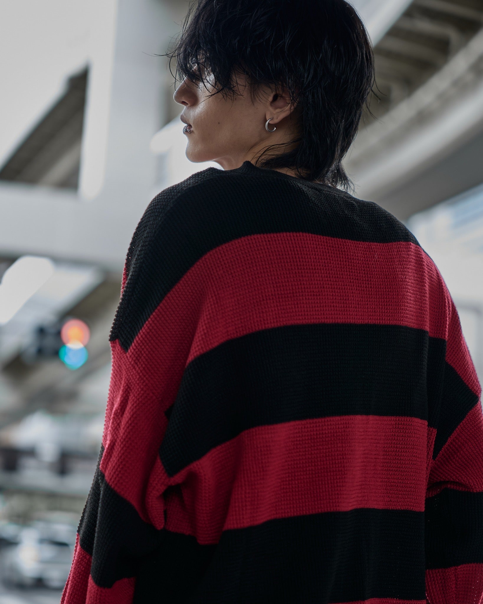 【再販】gibous scorpion mesh chuck border tops red×black