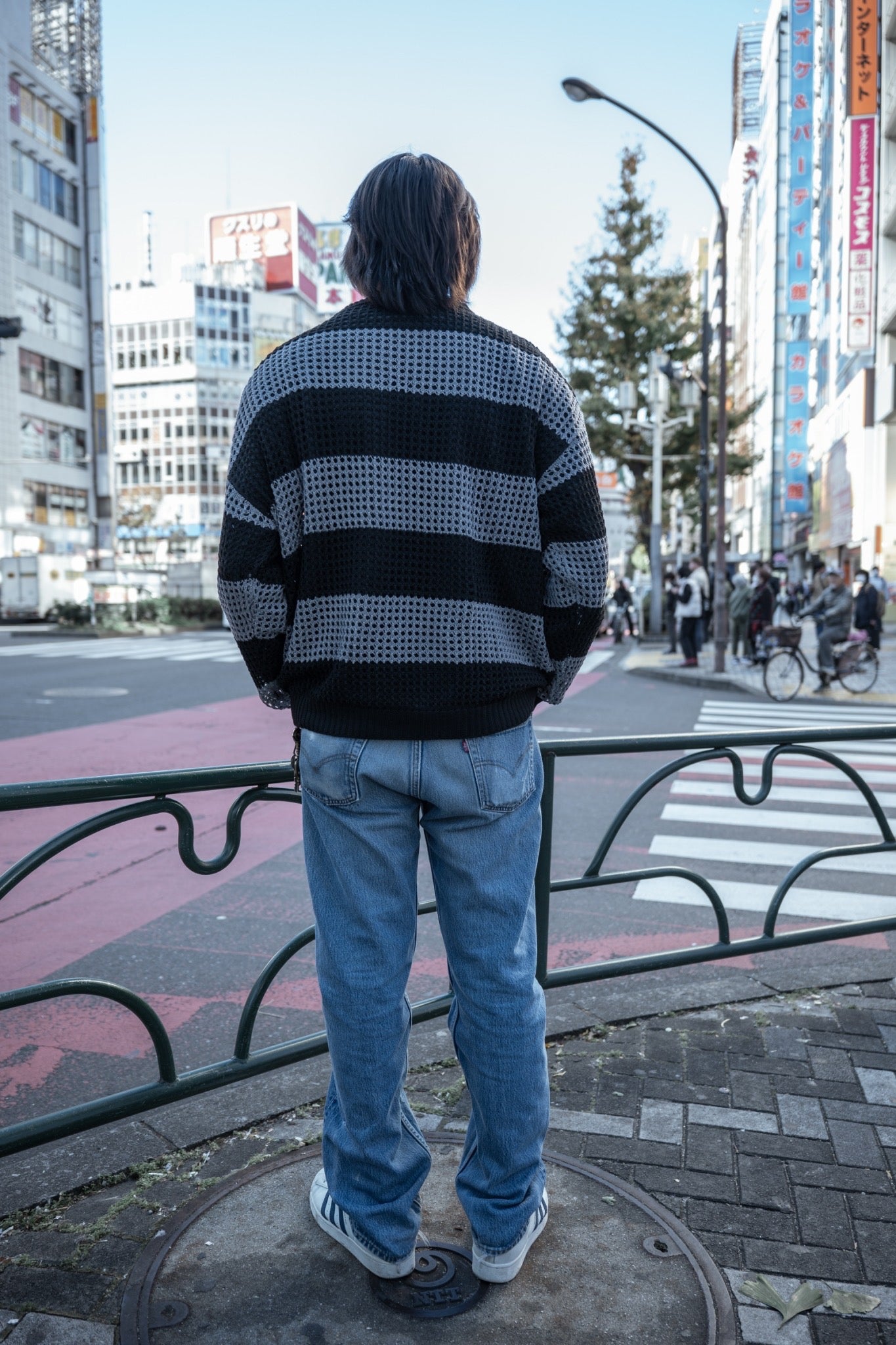 gibous snake cross border mesh knit