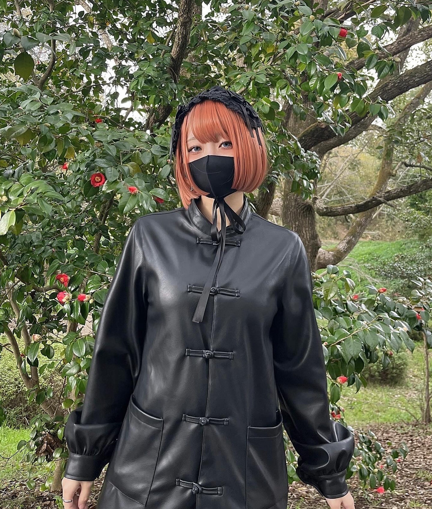 gibous fake leather china jacket