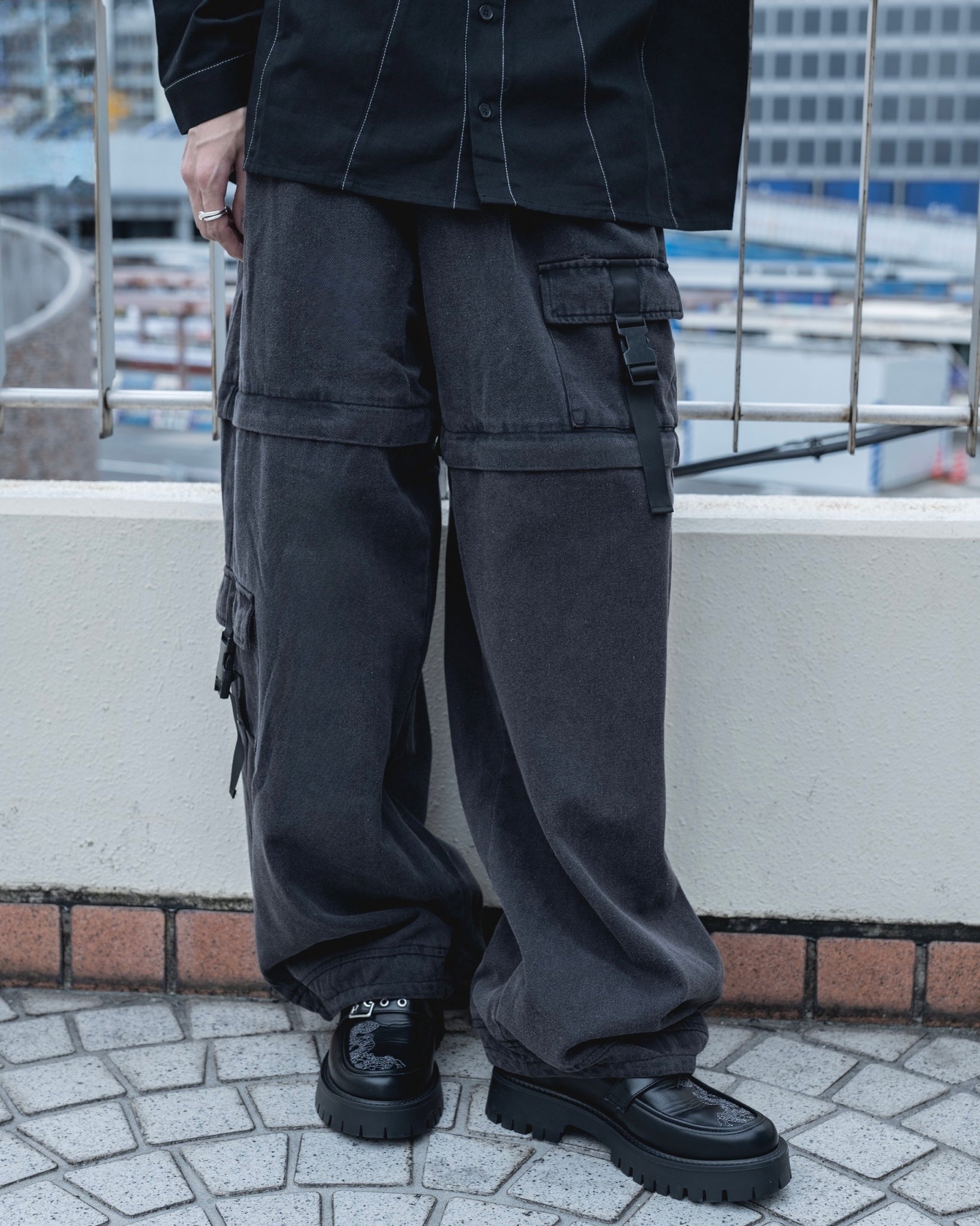 【受注生産】gibous snake scorpion belt loafers