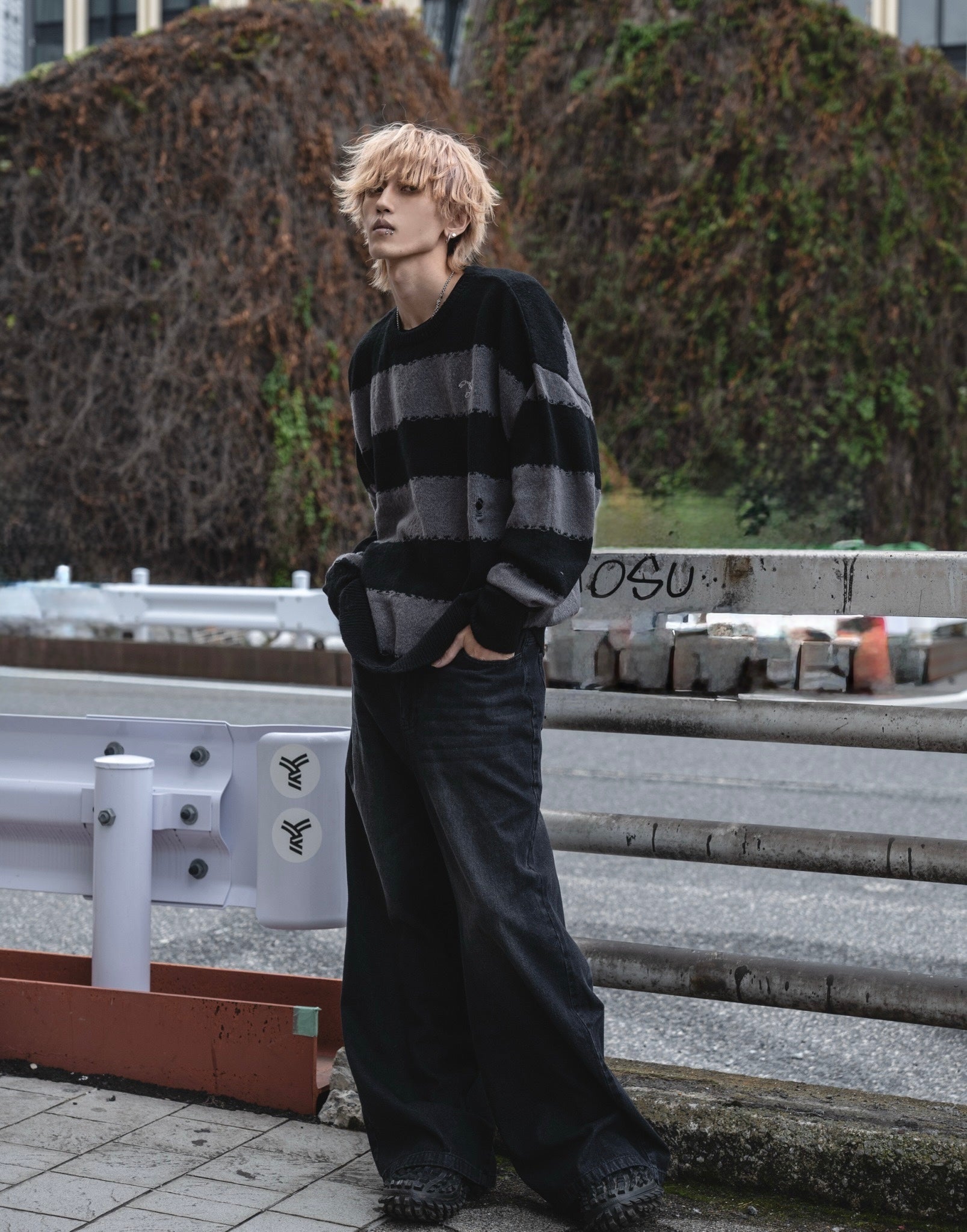 【再販】gibous scorpion border knit