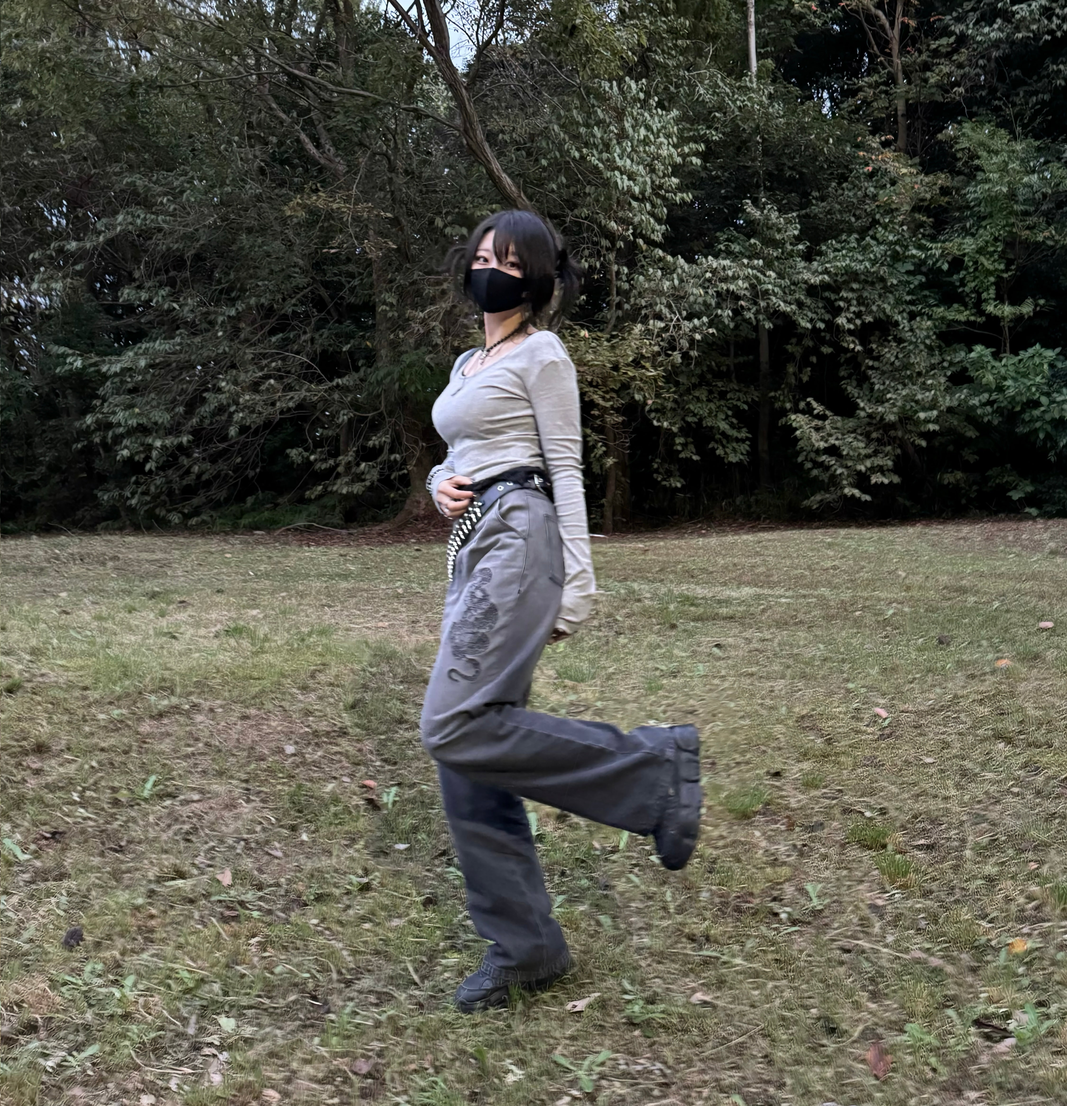 【再販】gibous snake scorpion smokey gradation denim