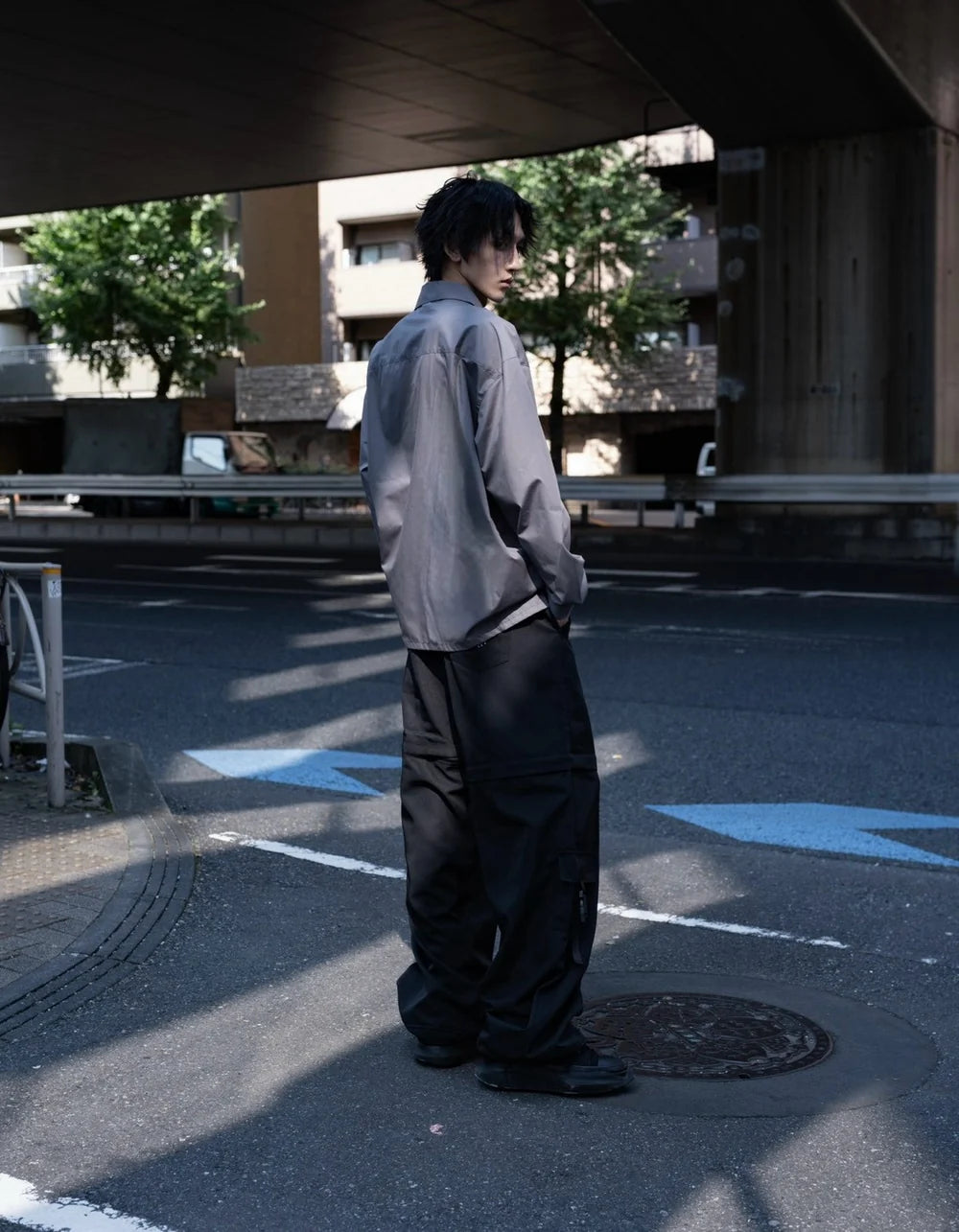 【再販】gibous scorpion zipper cargo trousers black