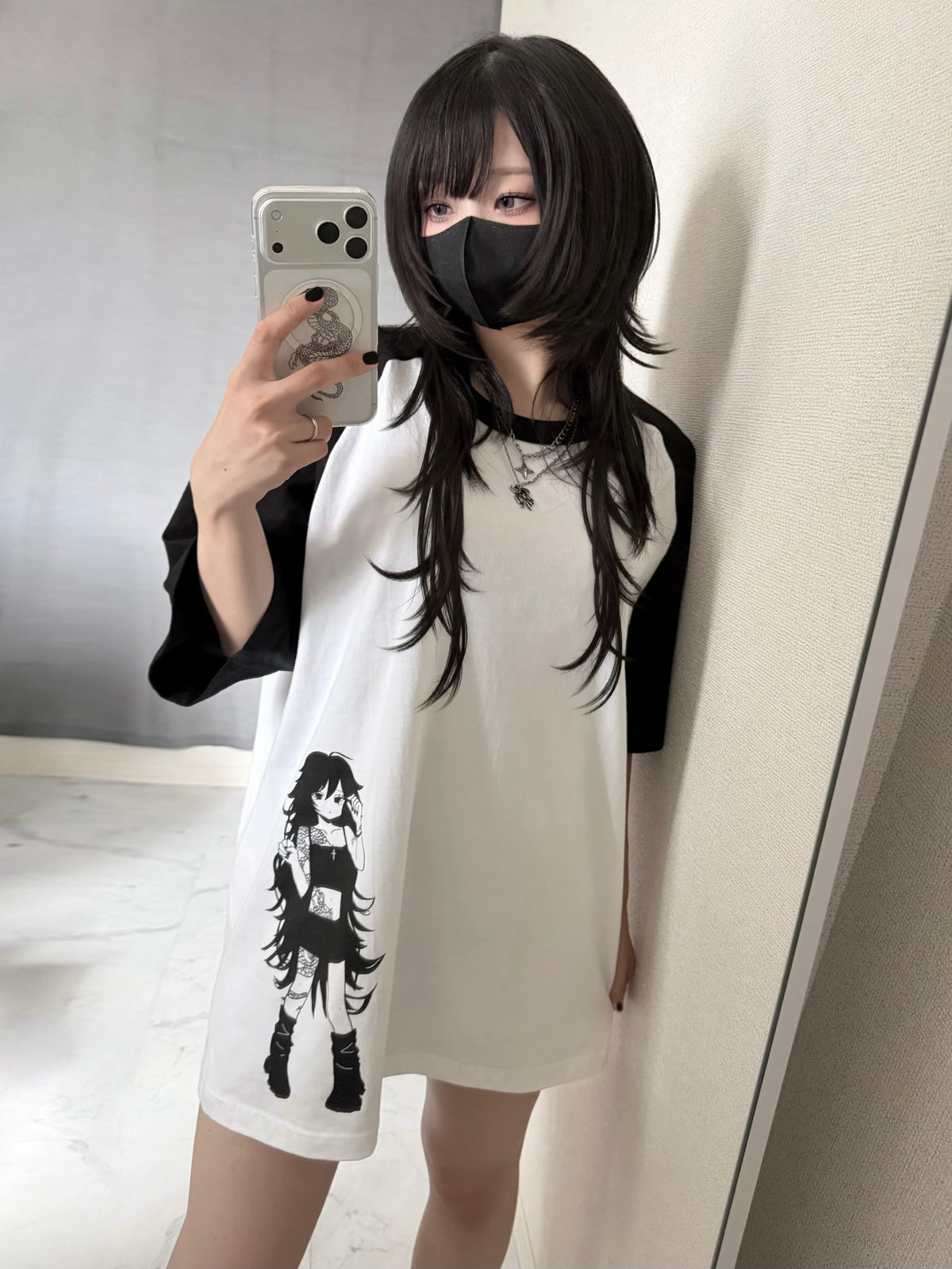 8th anniversary raglan girl Tshirt