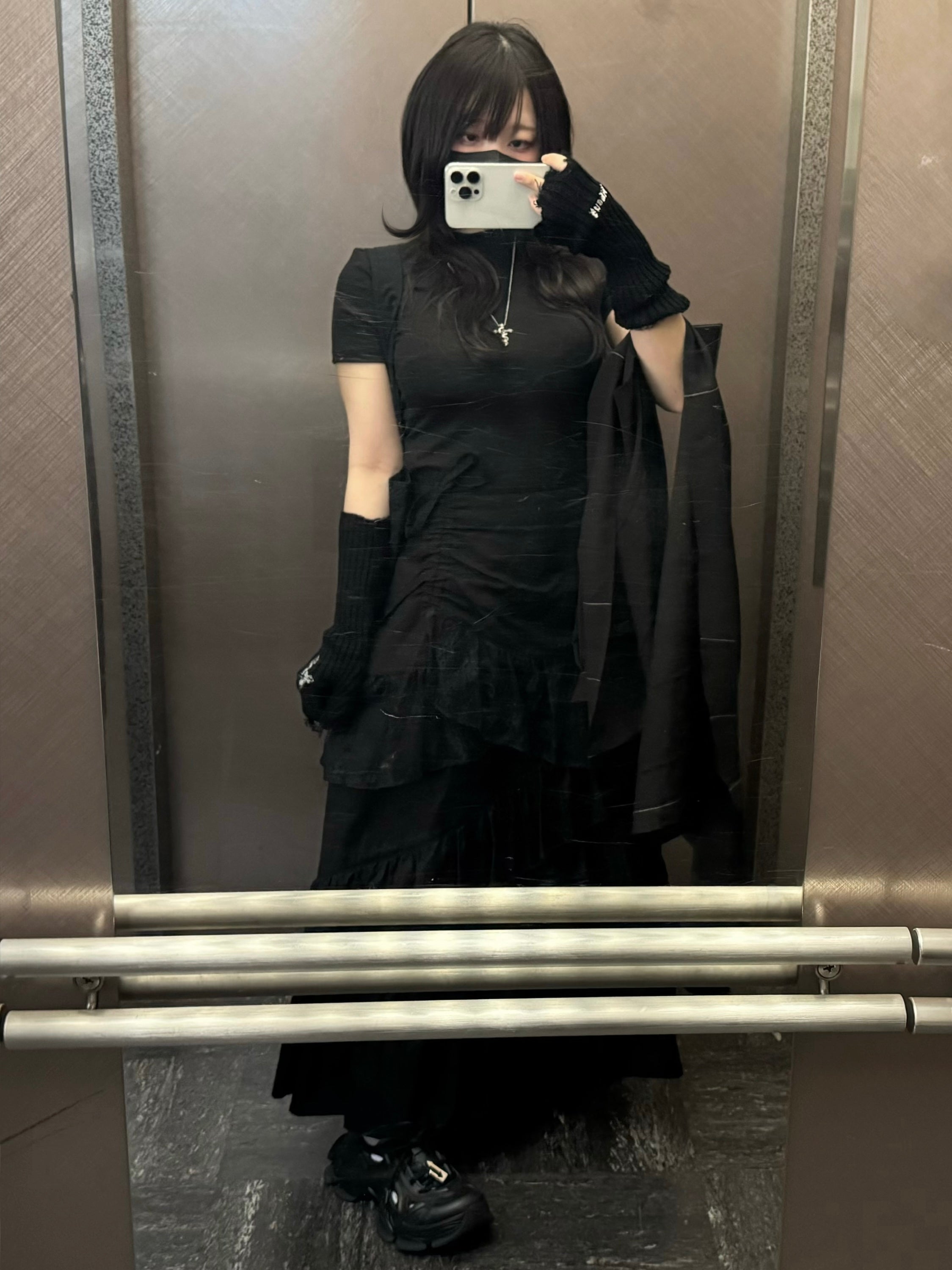 【再販】gibous frill lace long skirt
