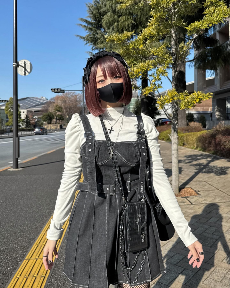 【再販】gibous denim jumper skirt
