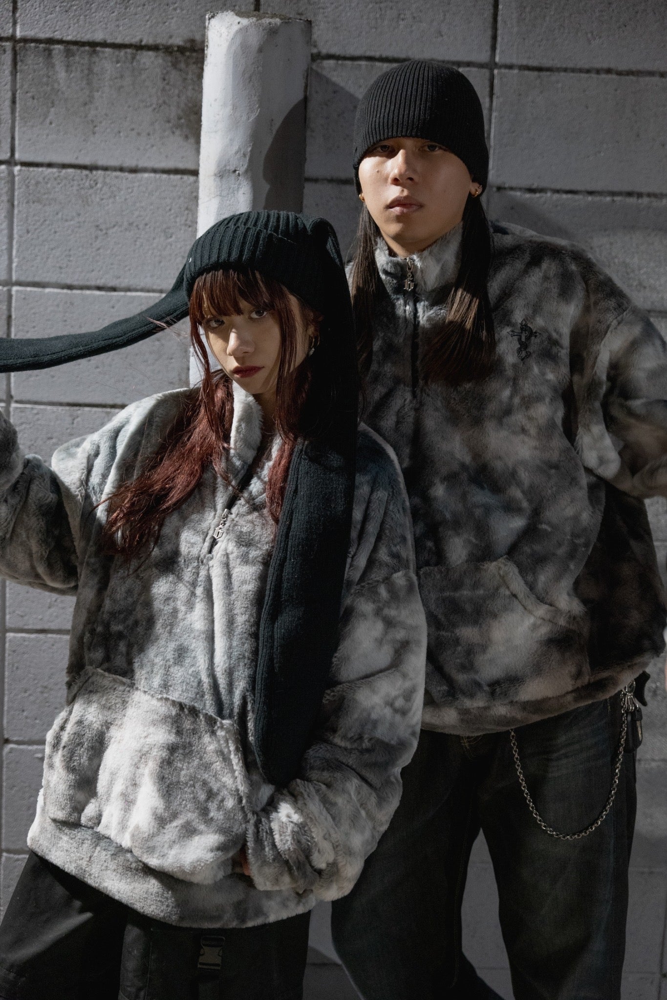 【再販】lhp tie-dye cross half zip light