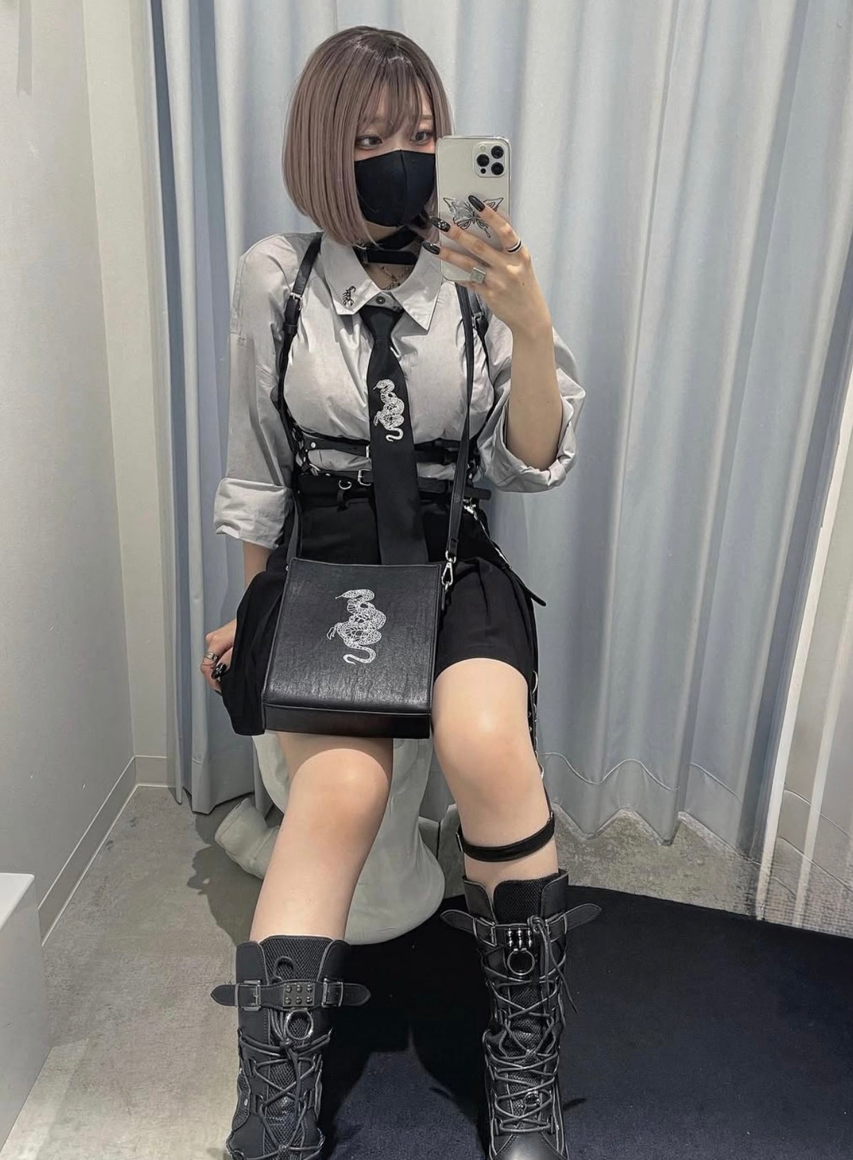 【再販】gibous scorpion shirt gray