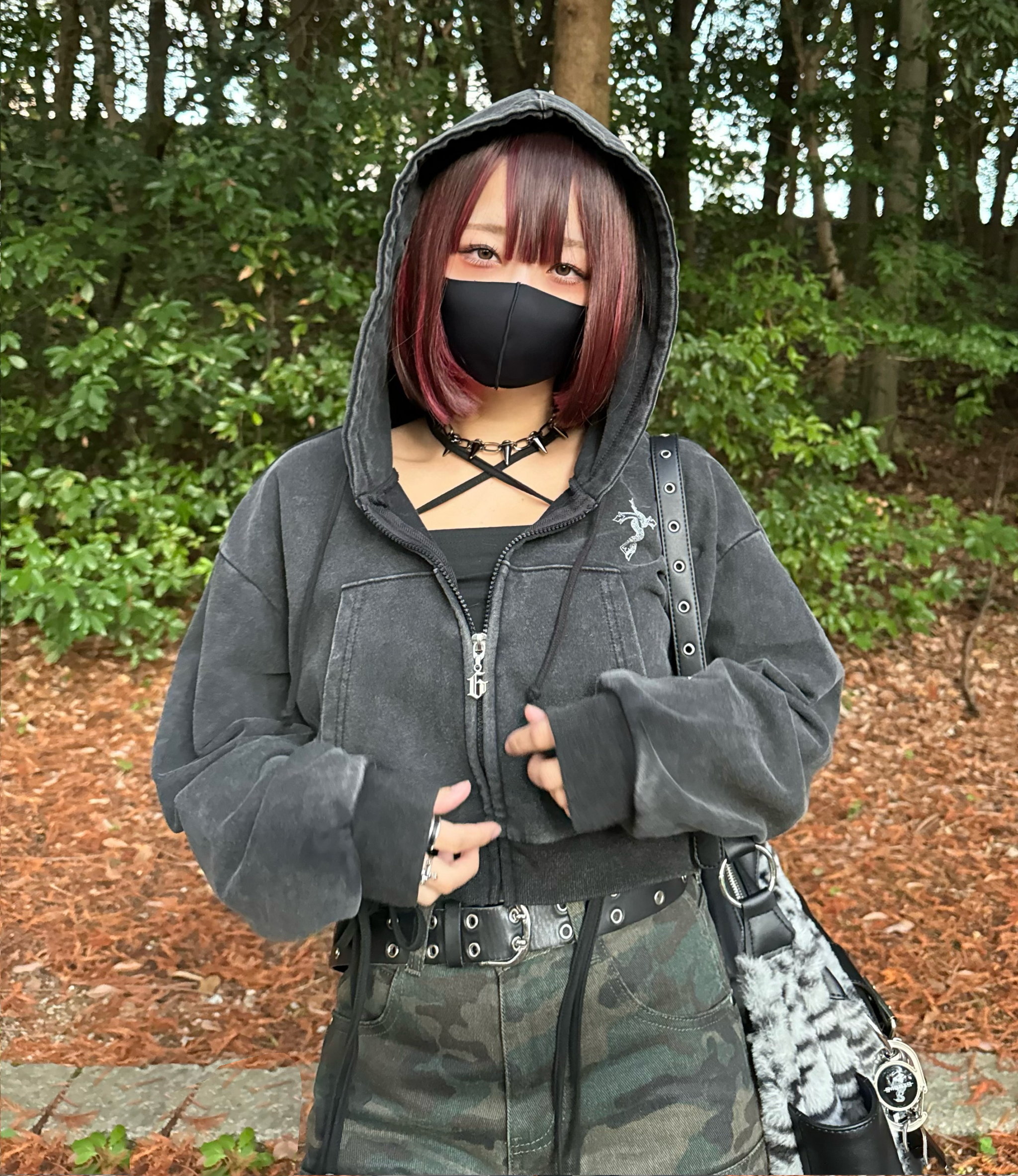 Gibous powder cross snake parker パーカー 再販】gibous powder cross snake parker