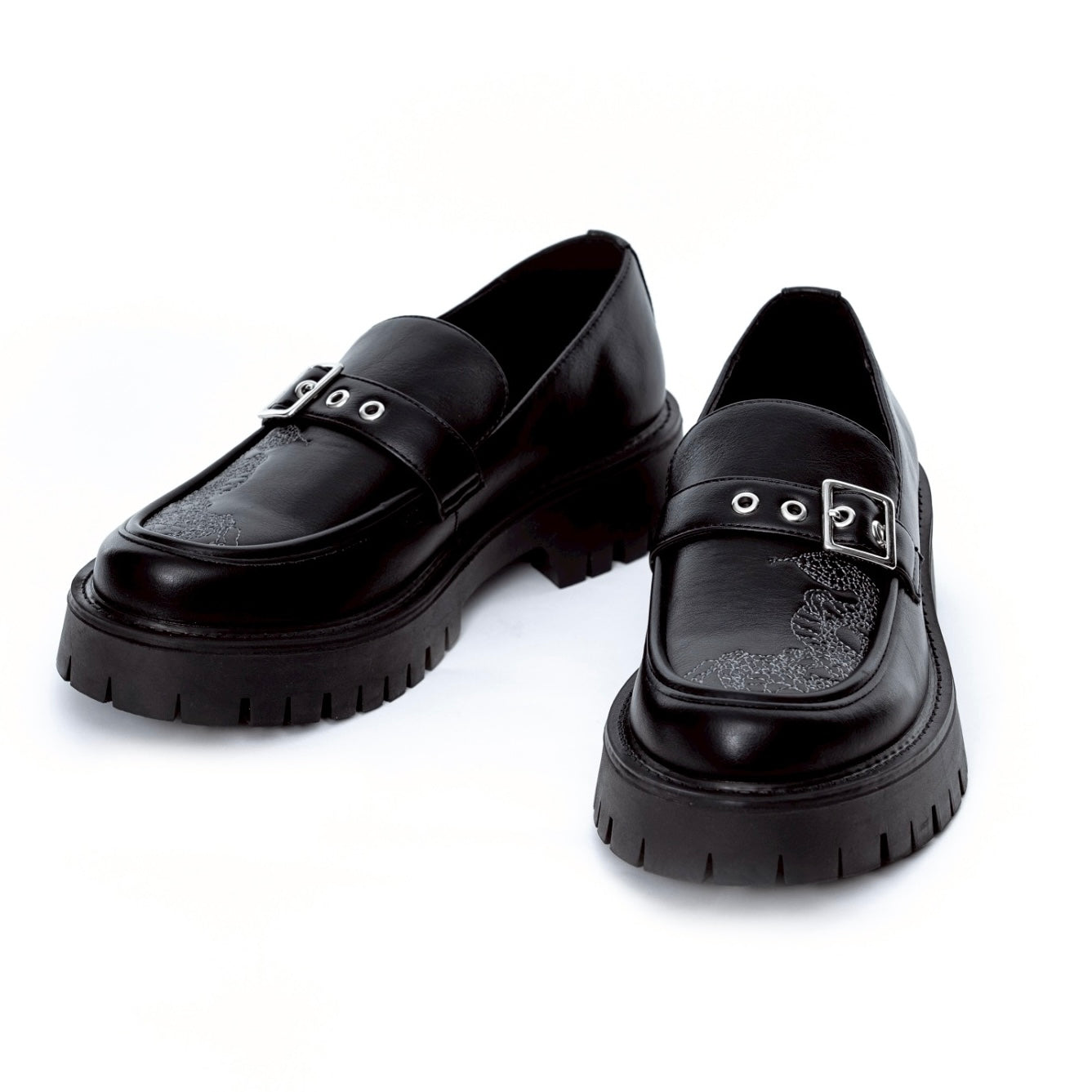 【受注生産】gibous snake scorpion belt loafers
