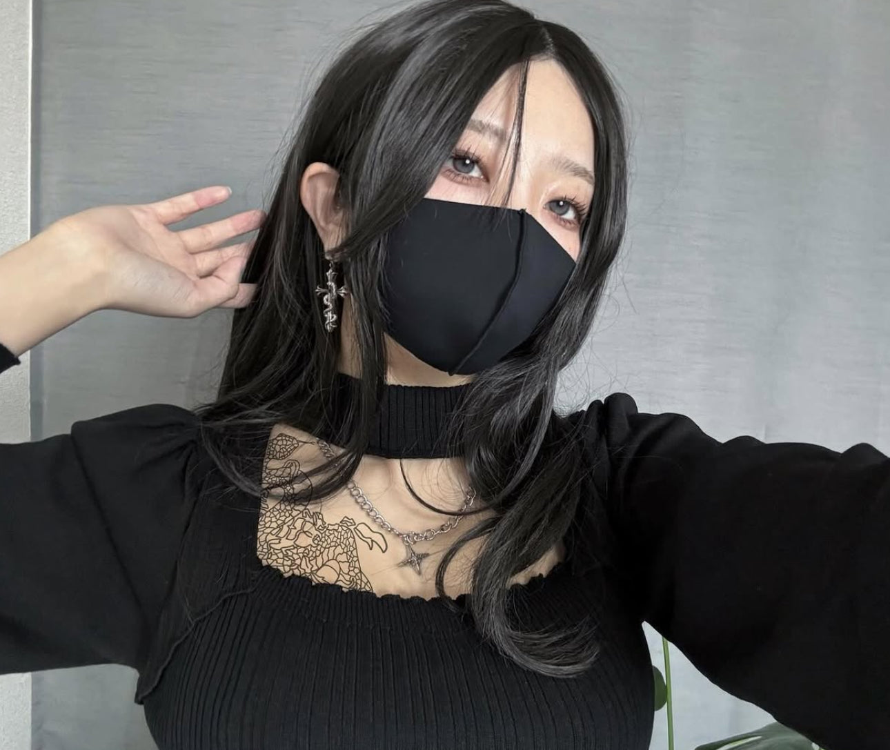 【再販】gibous snake star necklace