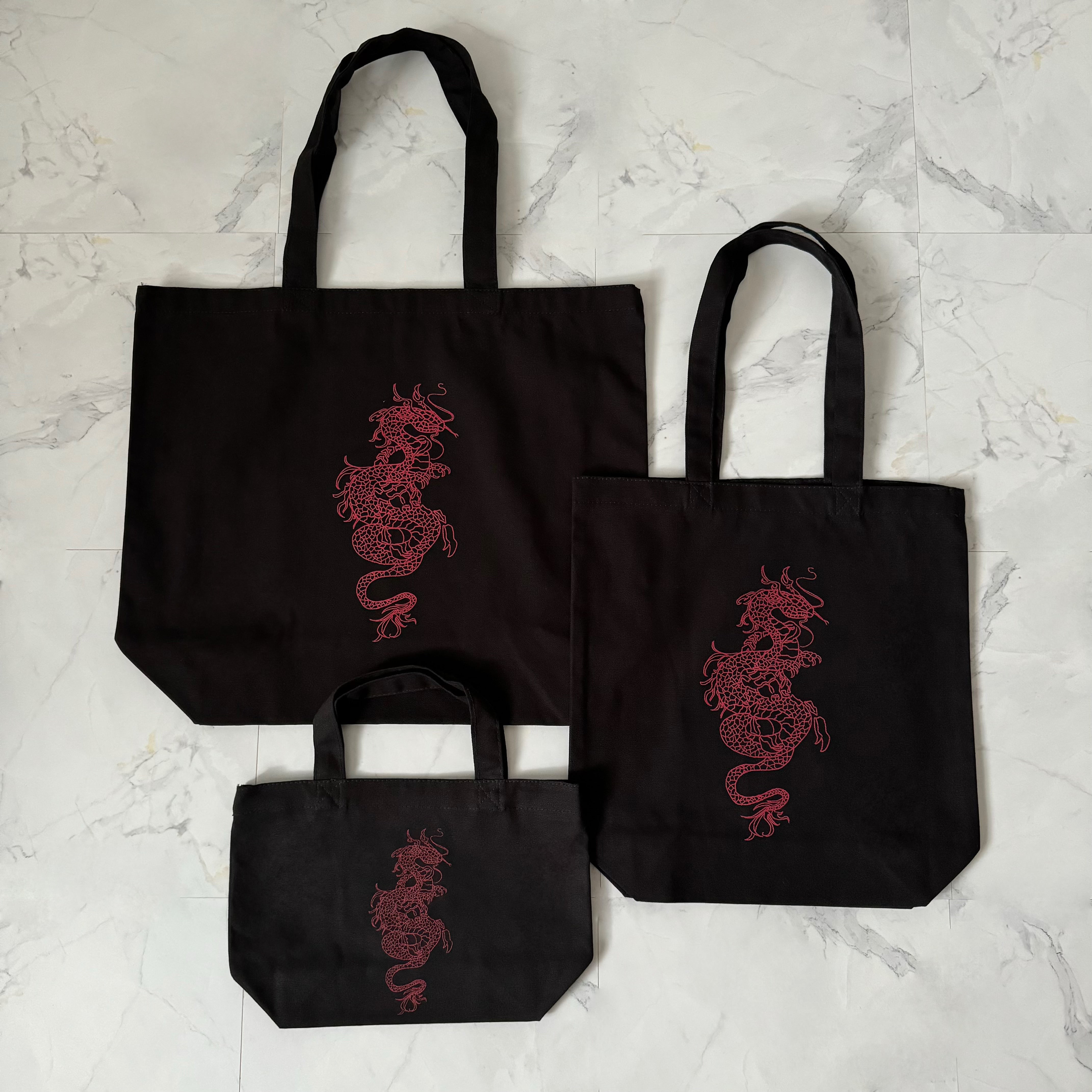 gibous doragon scorpion tote bag 6color