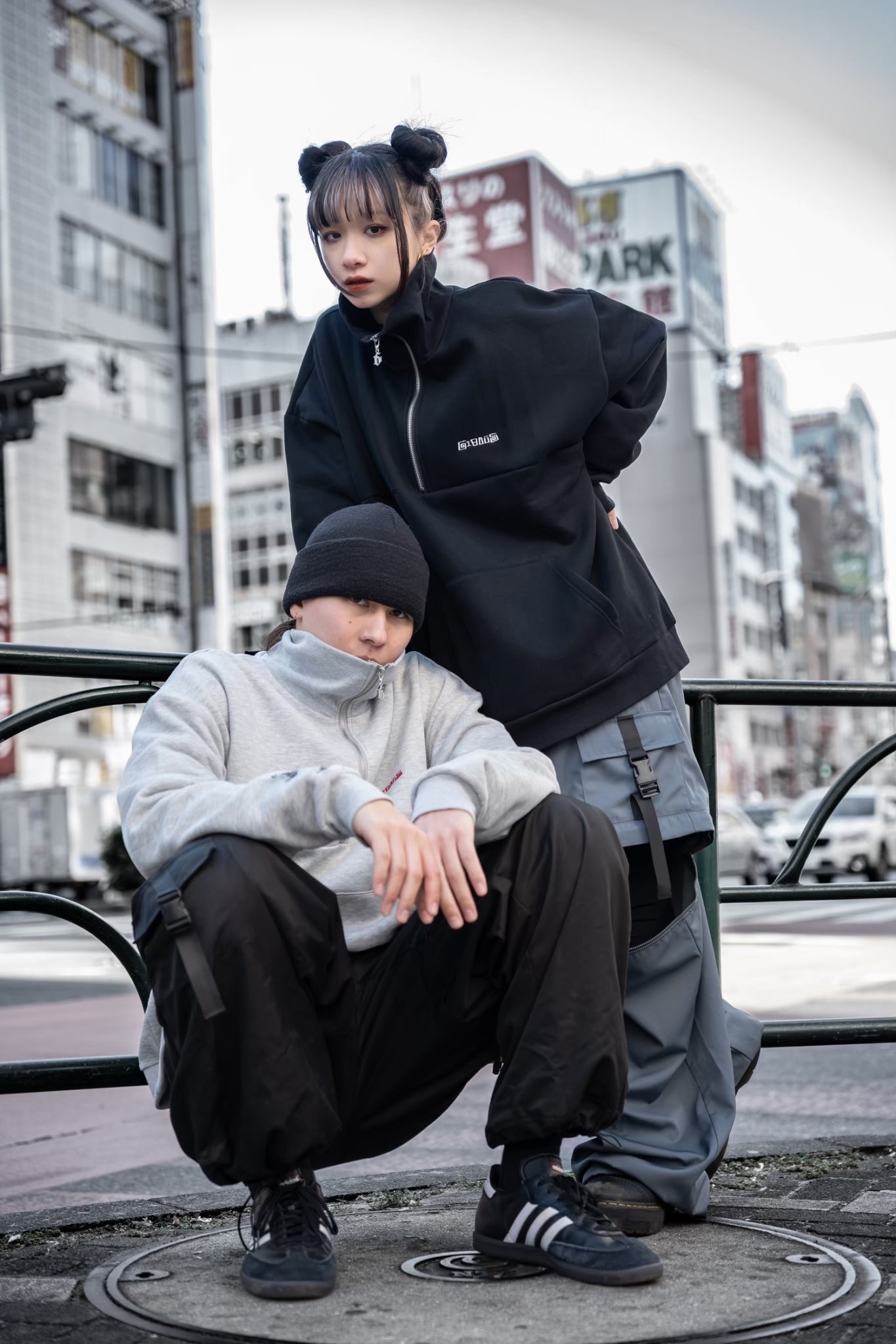 【再販】gibous scorpion zipper cargo trousers black