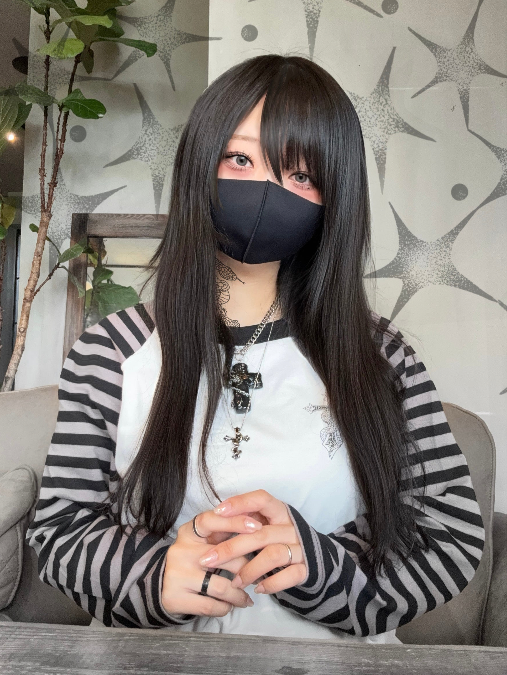 トップス gibous snake cross leopard long t shirt トップス gibous snake cross leopard long t shirt gibous