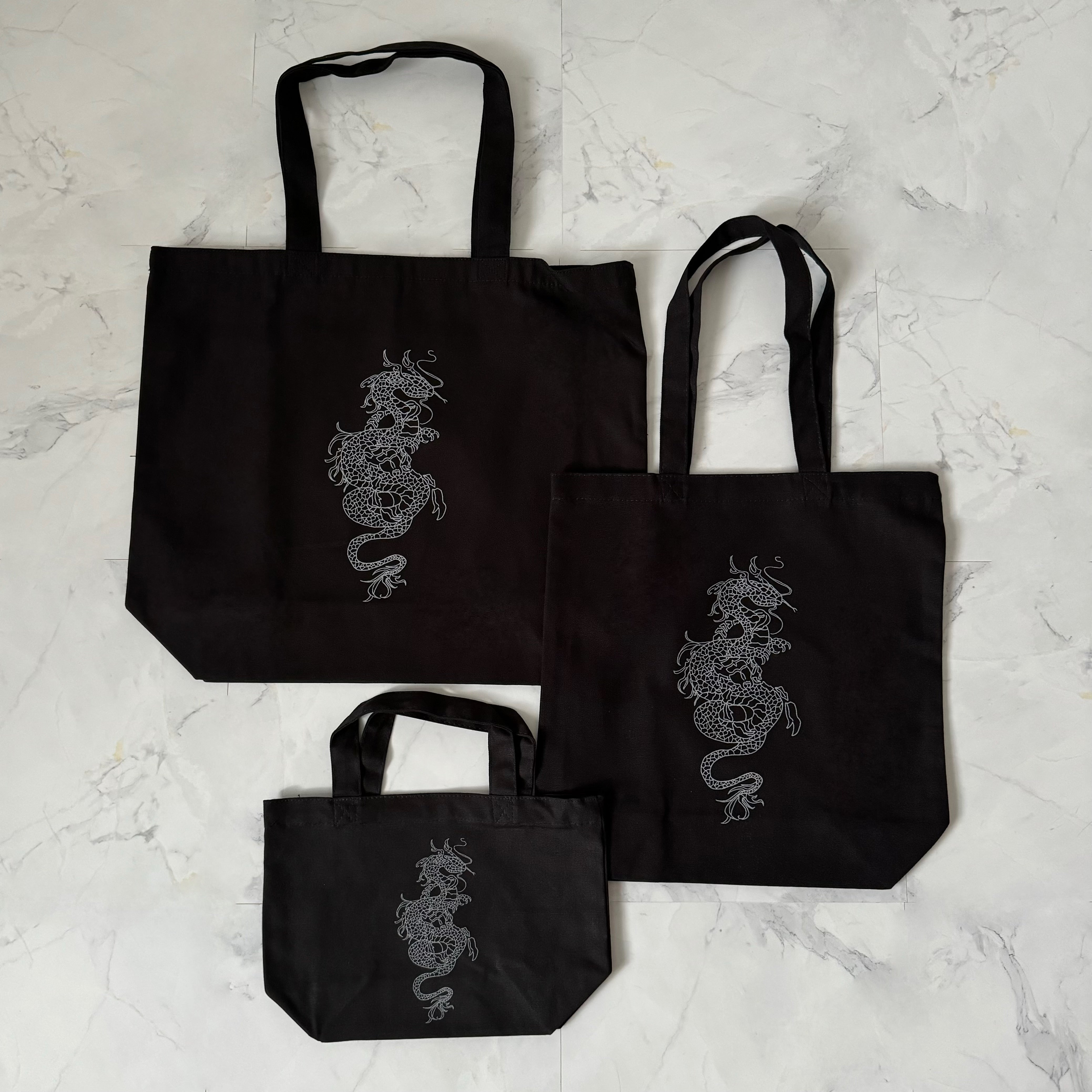 gibous doragon scorpion tote bag 6color