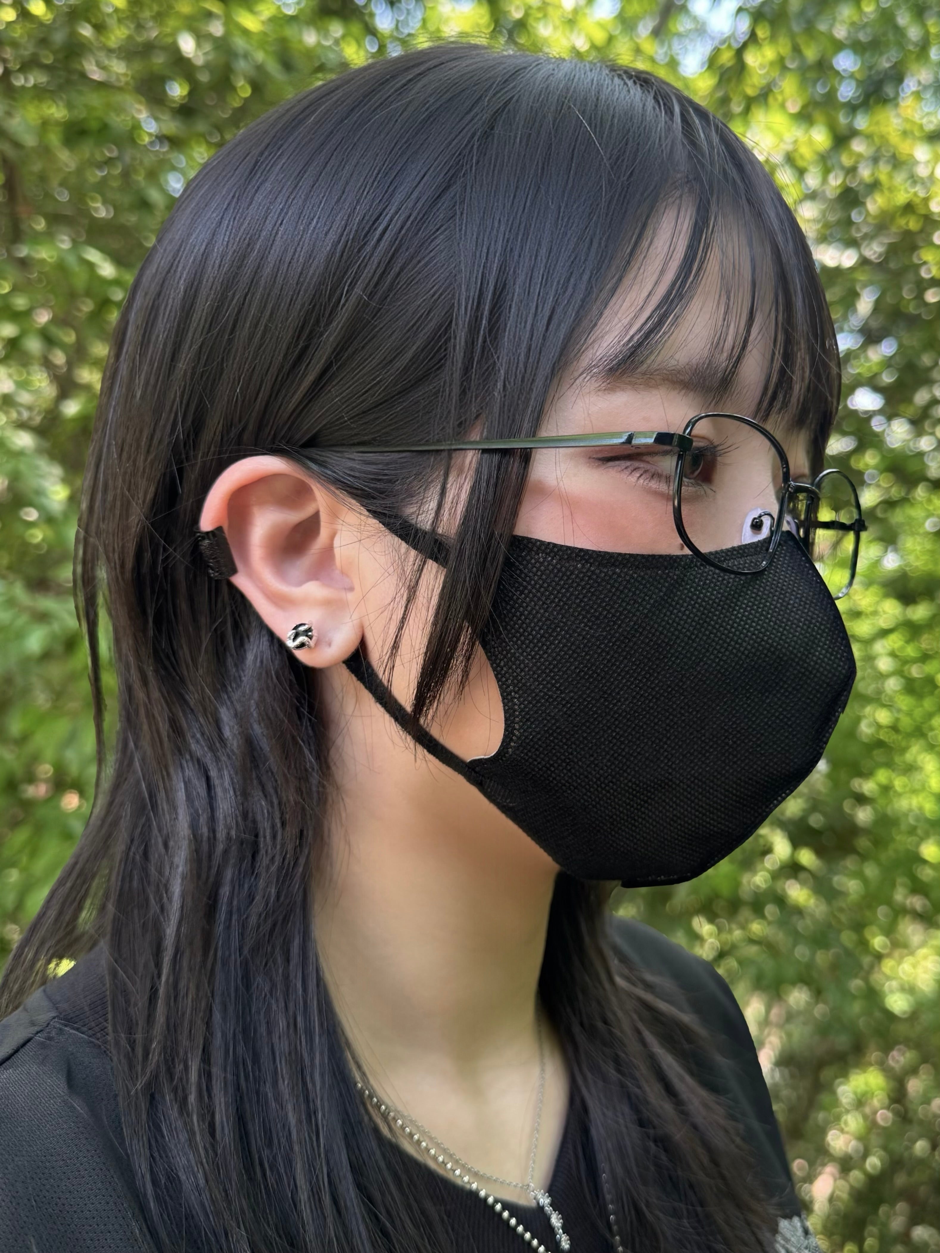 gibous snake stone pierce black