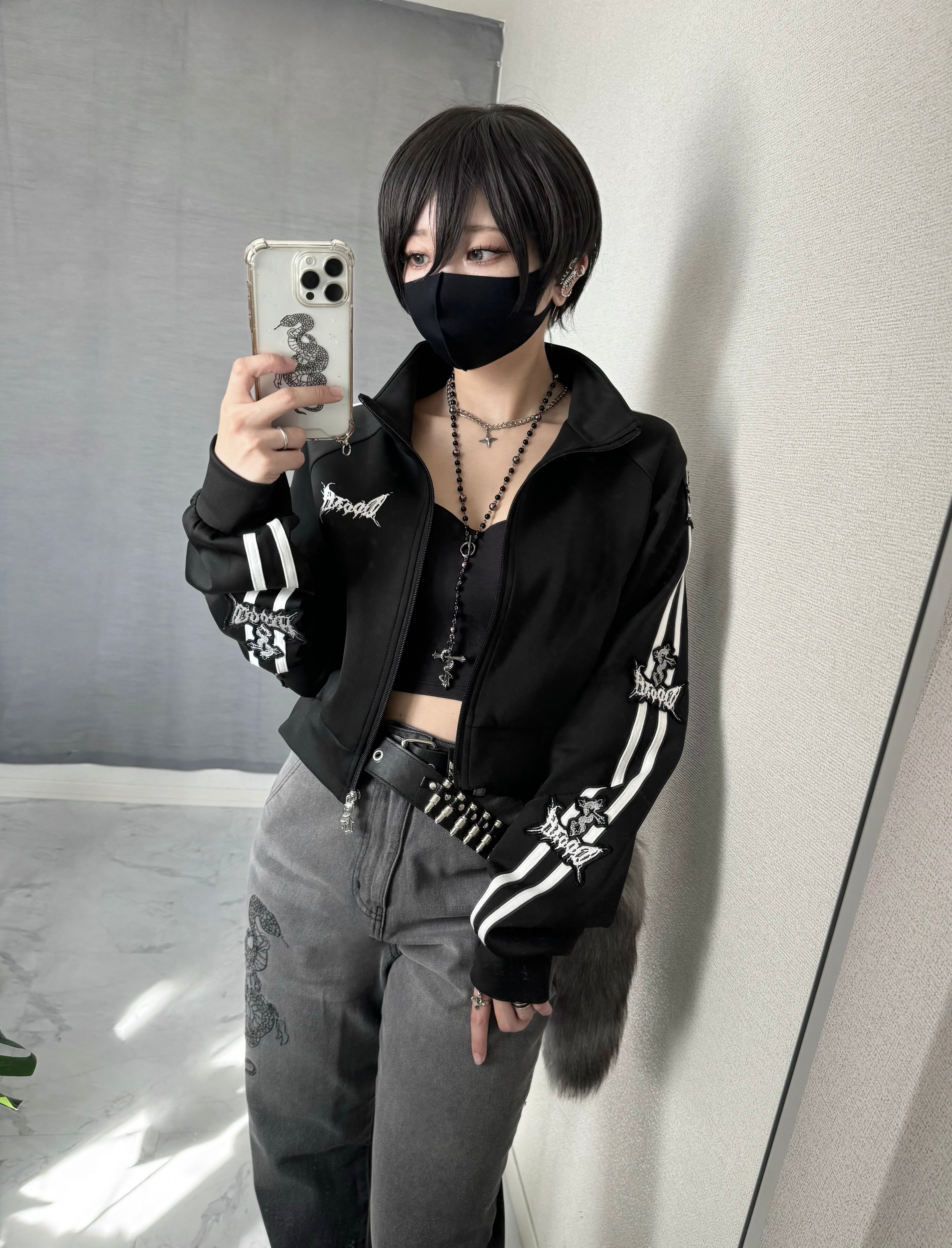 【再販】gibous snake scorpion smokey gradation denim