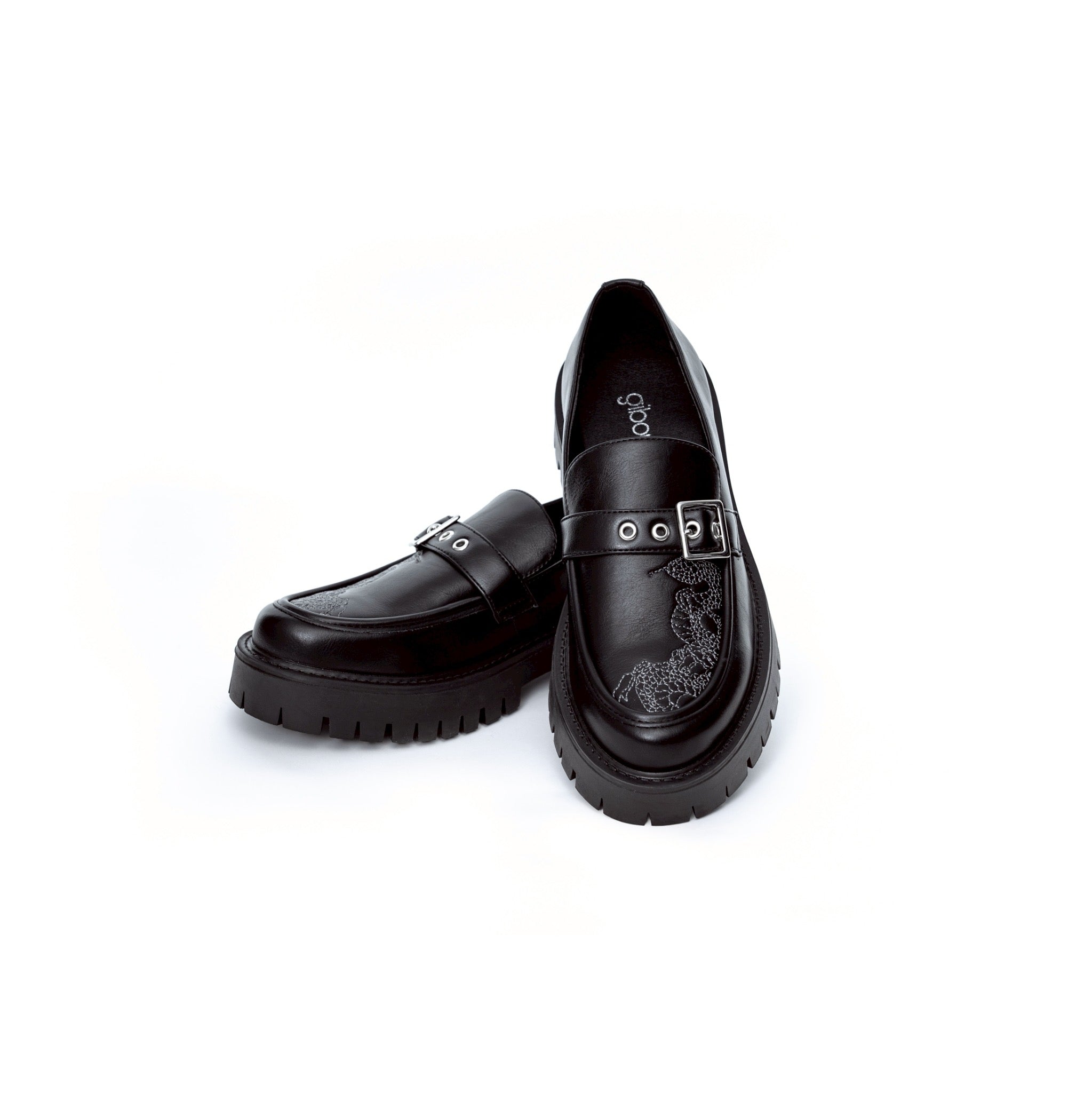 【受注生産】gibous snake scorpion belt loafers