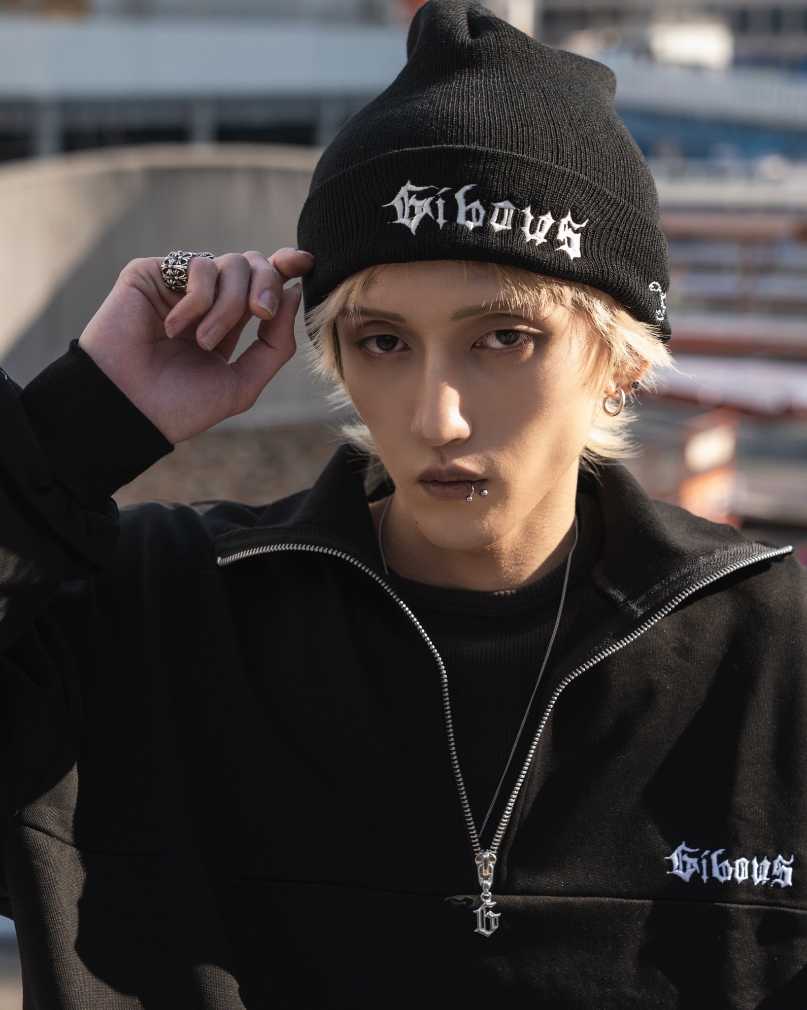 gibous gothic logo beanie