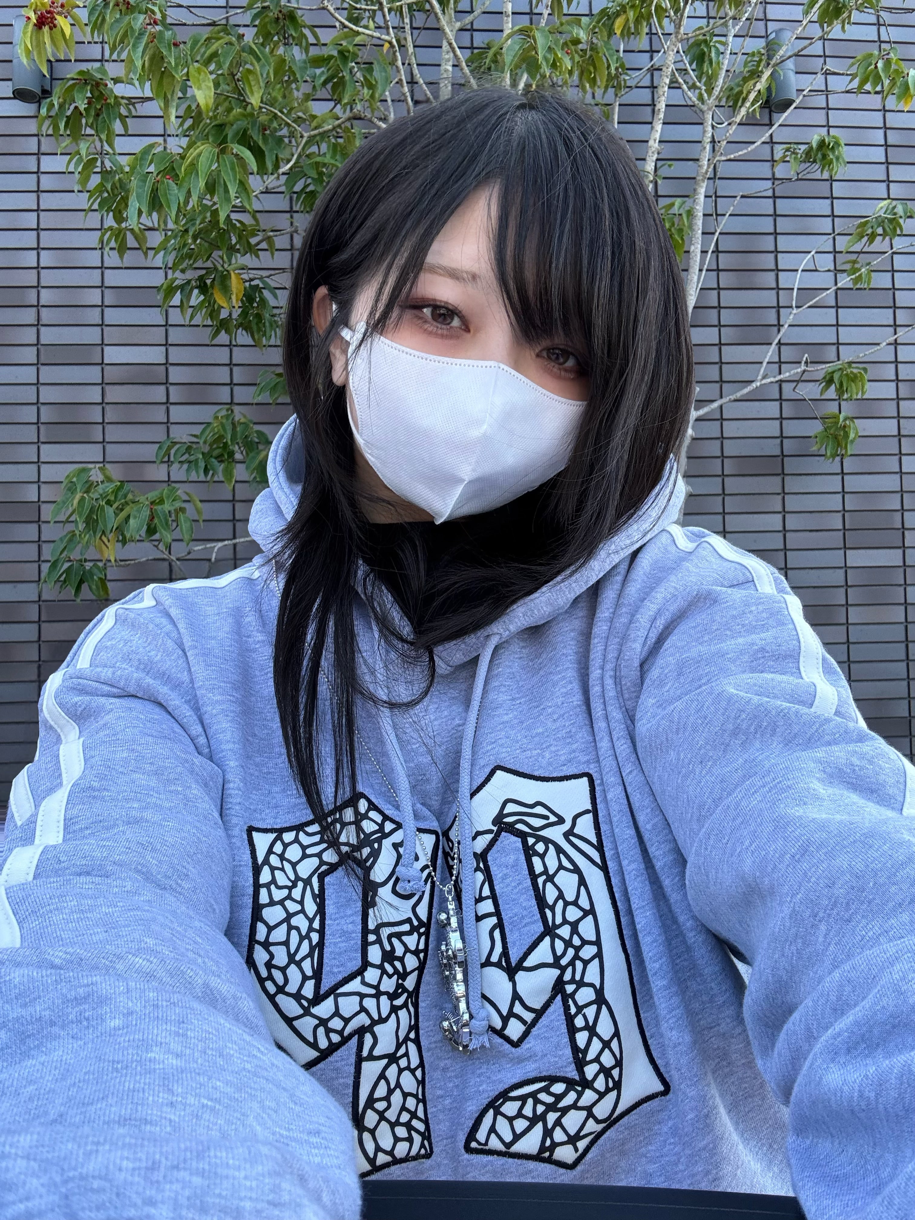 gibous snake cross pierce stock necklace silver