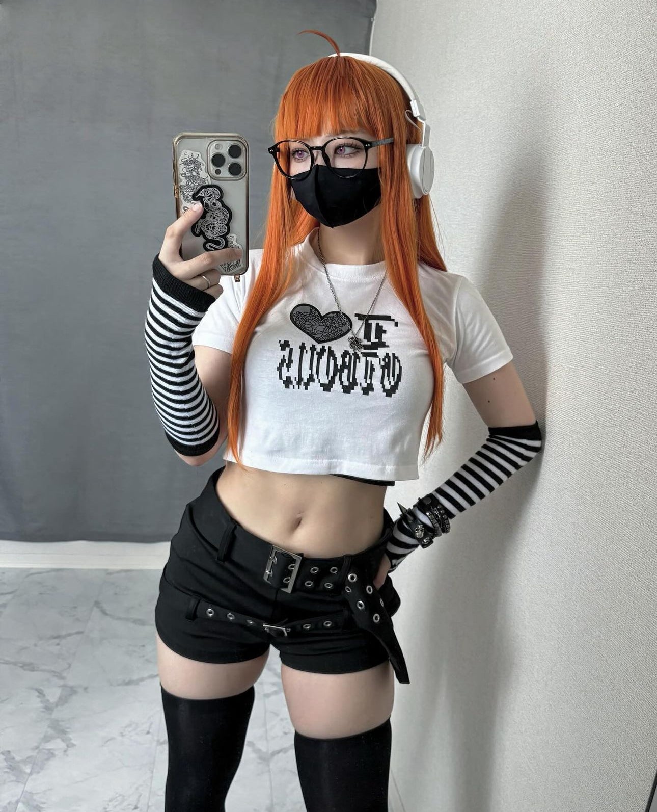 gibous I ♡ t shirt white short/normal