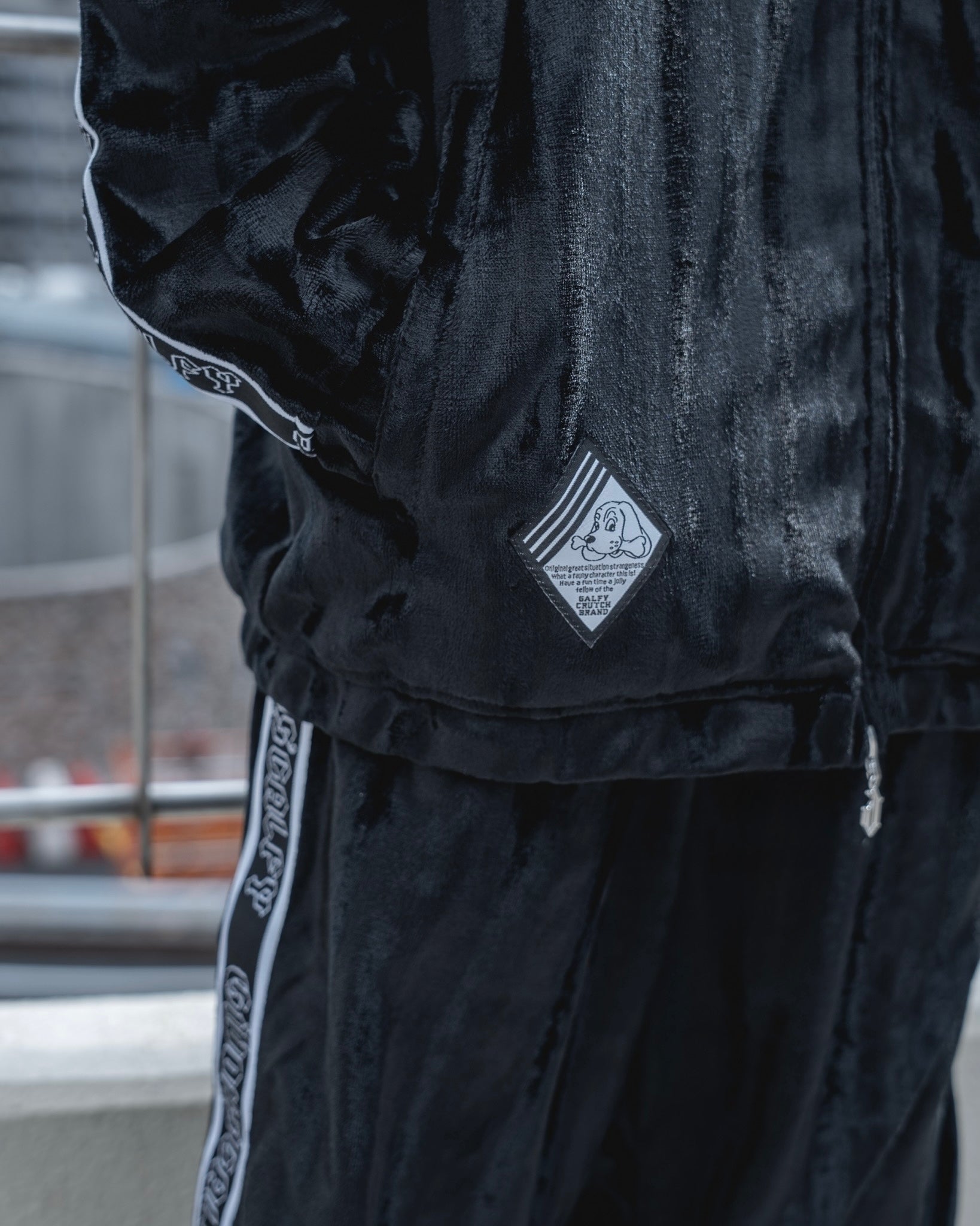 【受注生産】gibous×GALFY velour track jacket set up