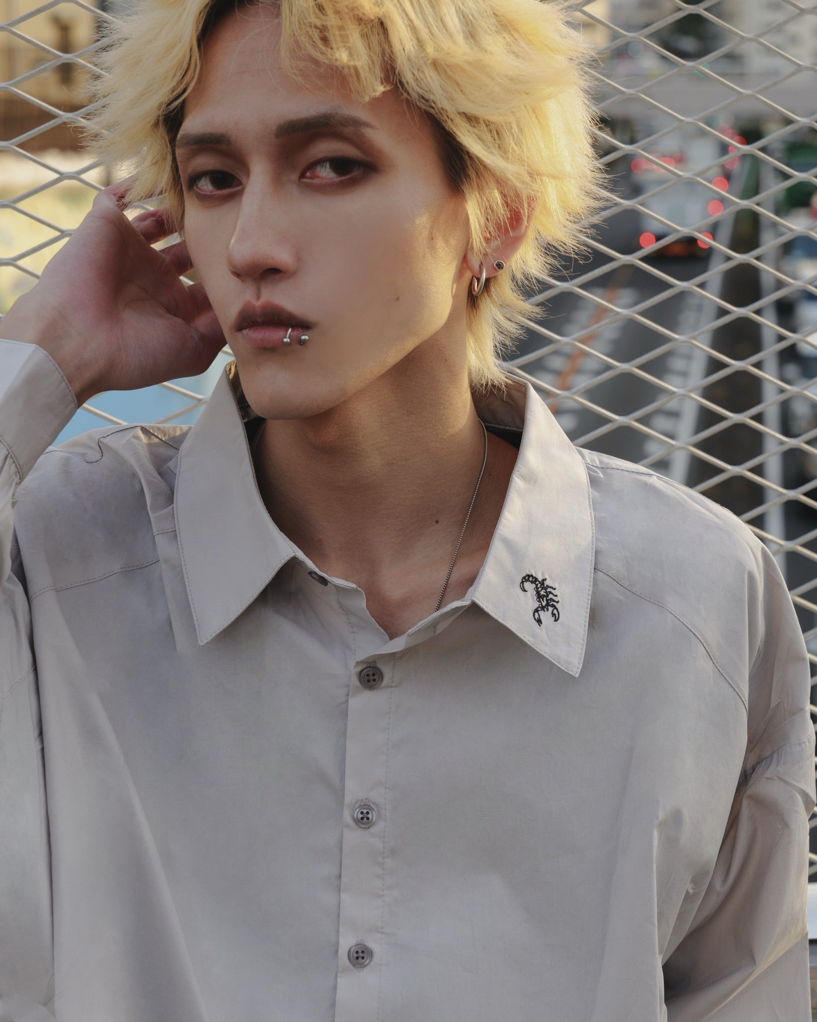 【再販】gibous scorpion shirt gray