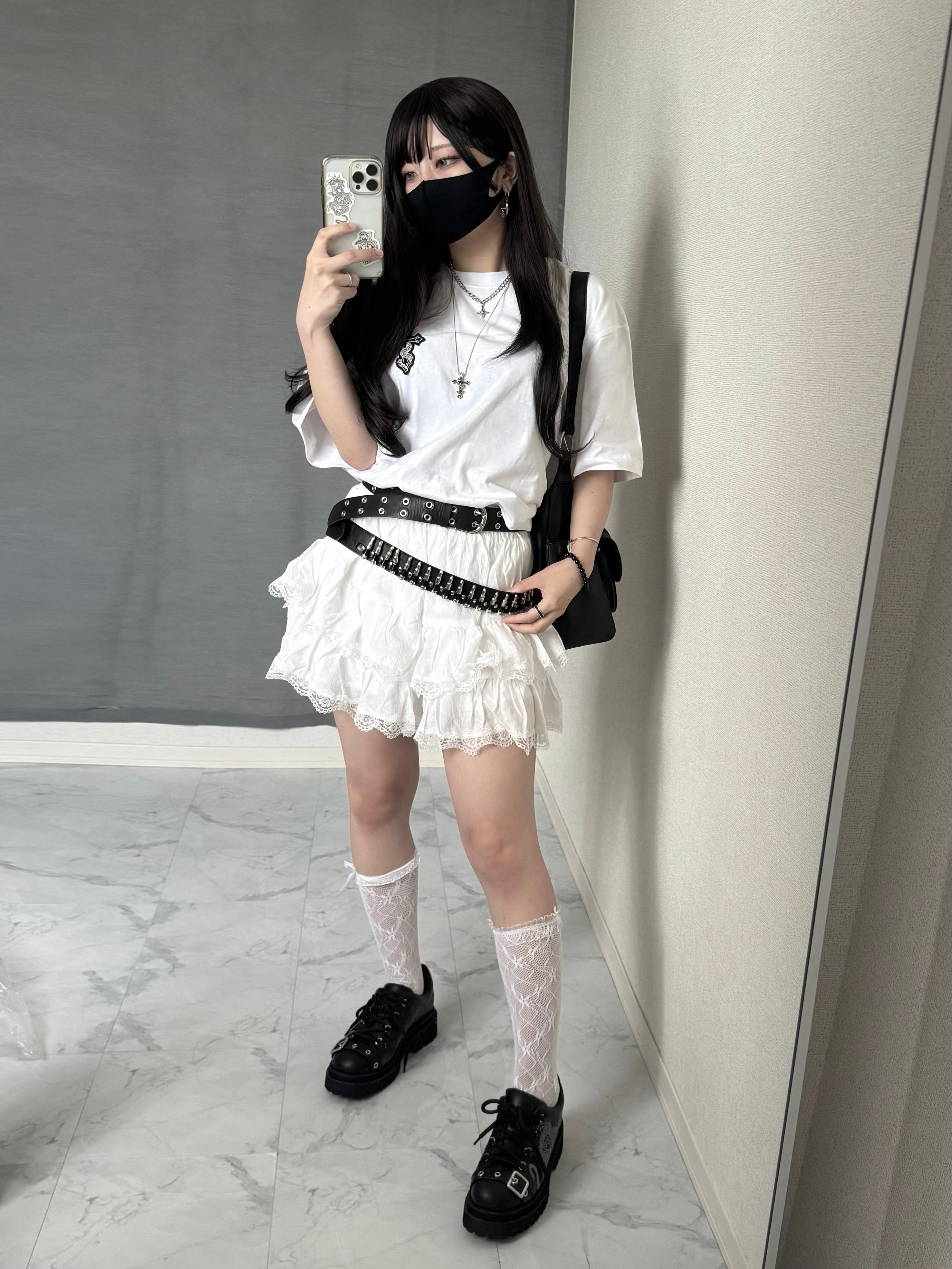 【再販】gibous snake bone belt shoulder bag