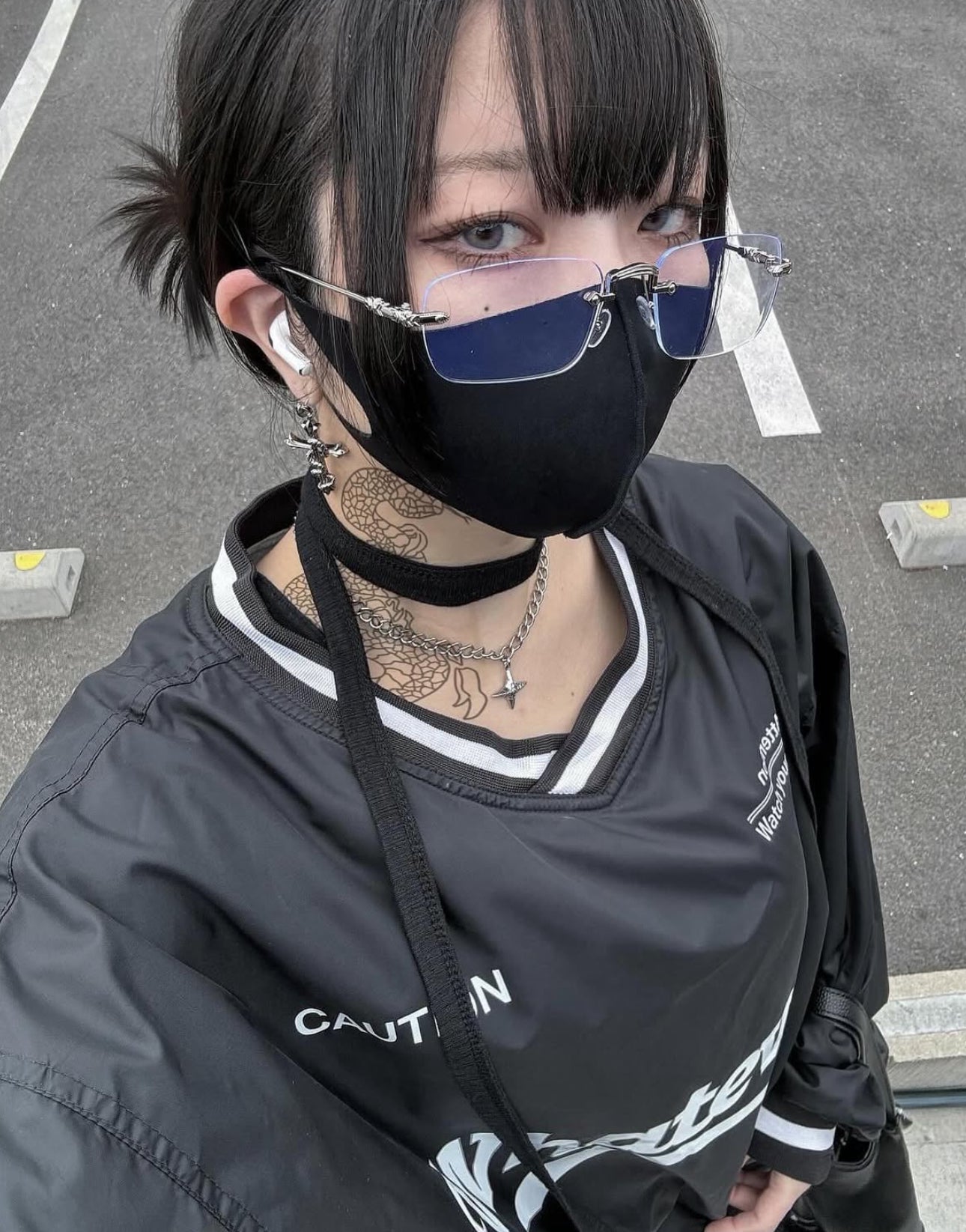 【再販】gibous snake star necklace