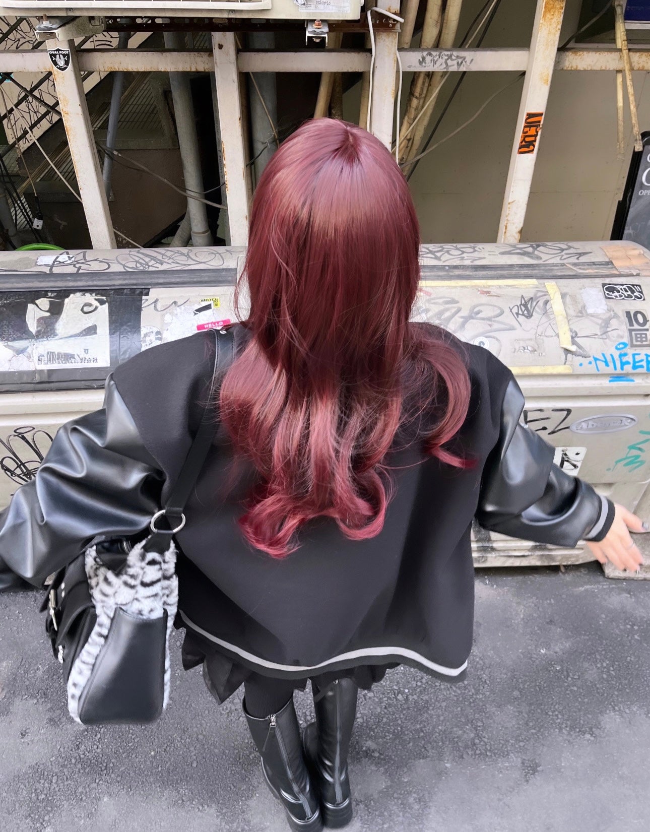 【再販】gibous G snake cross dark stadium jacket