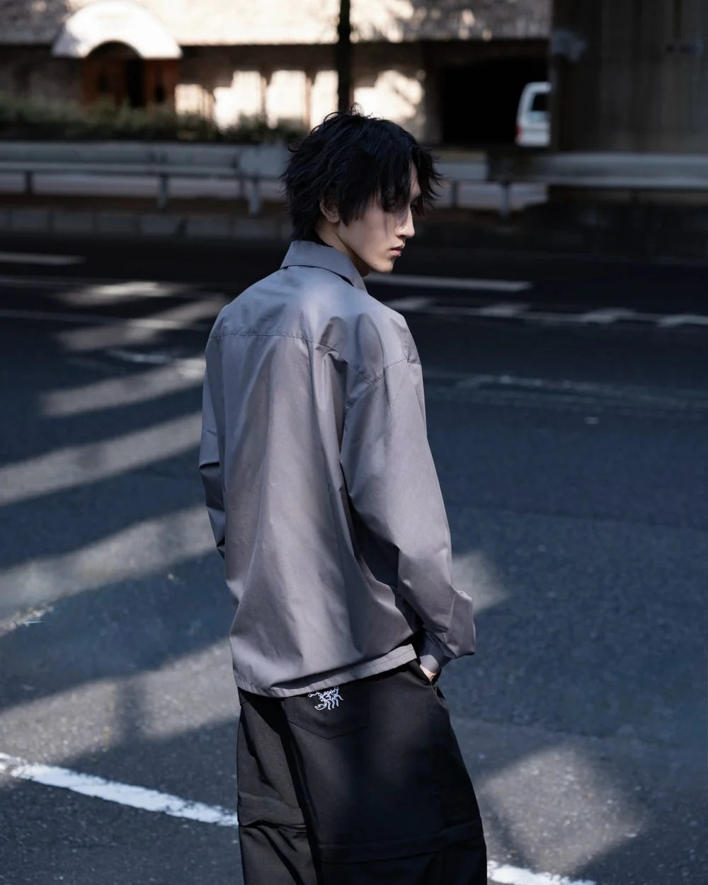 【再販】gibous scorpion zipper cargo trousers black