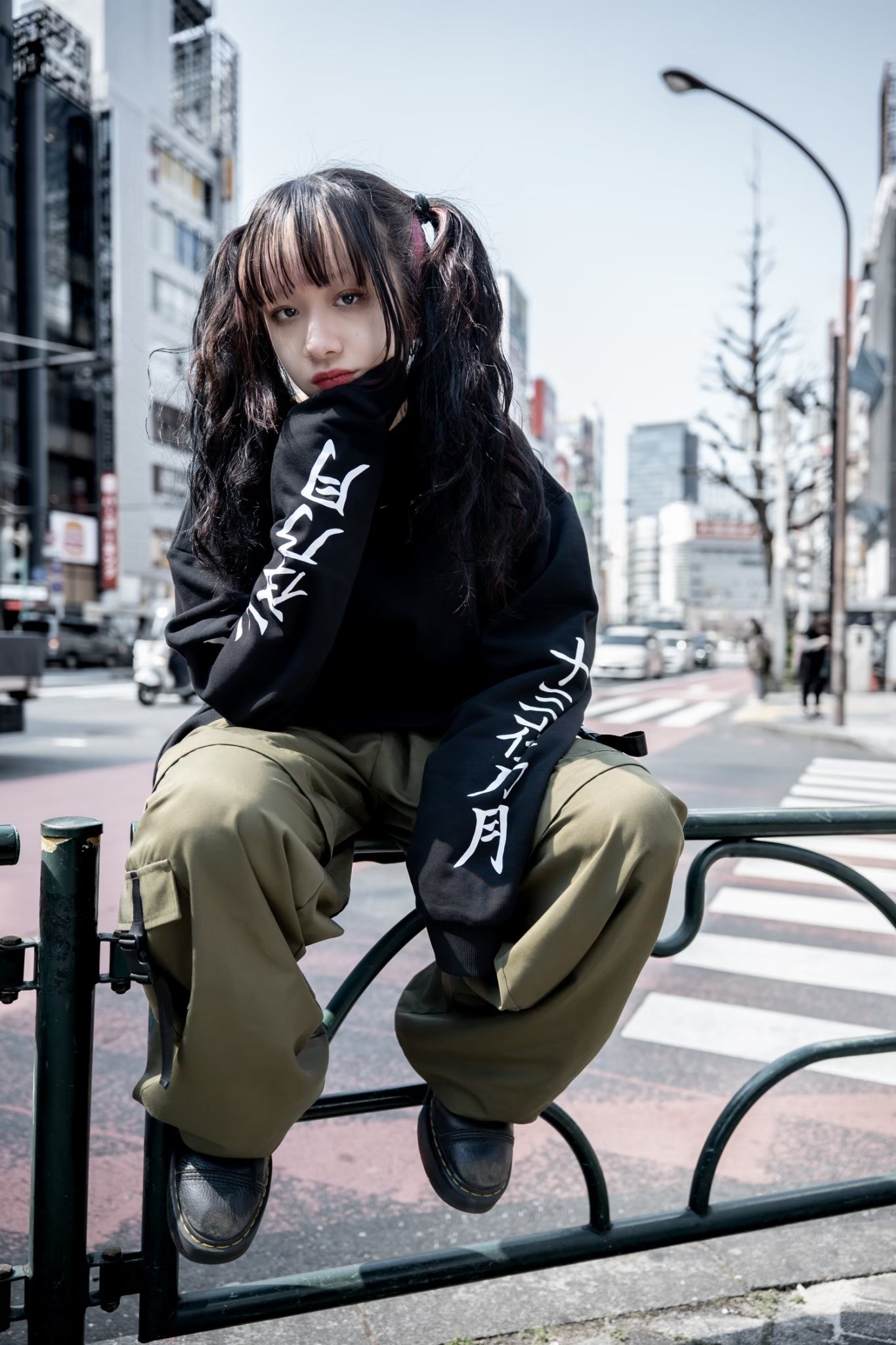 【再販】gibous scorpion zipper cargo trousers khaki