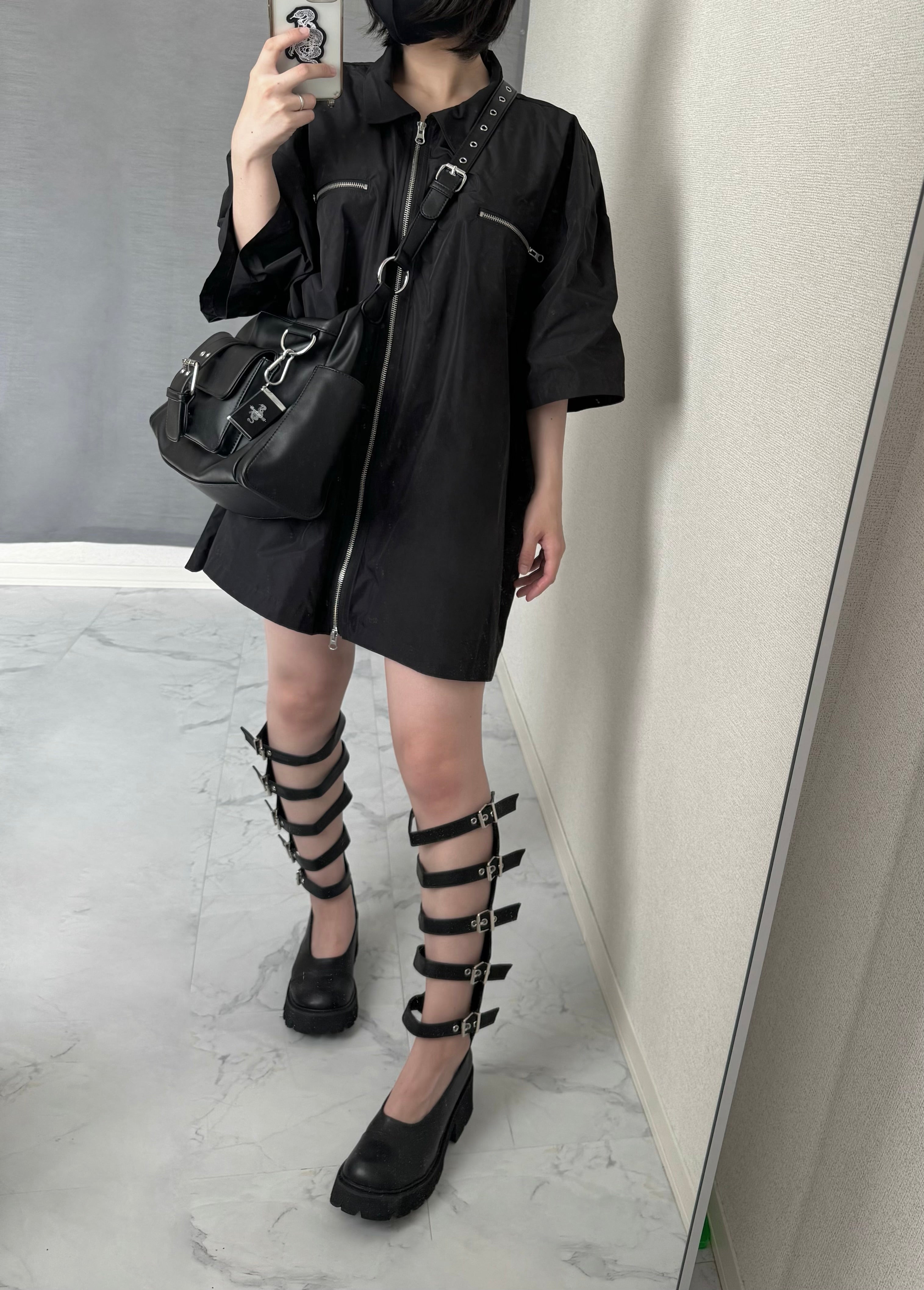 【再販】gibous snake bone belt shoulder bag