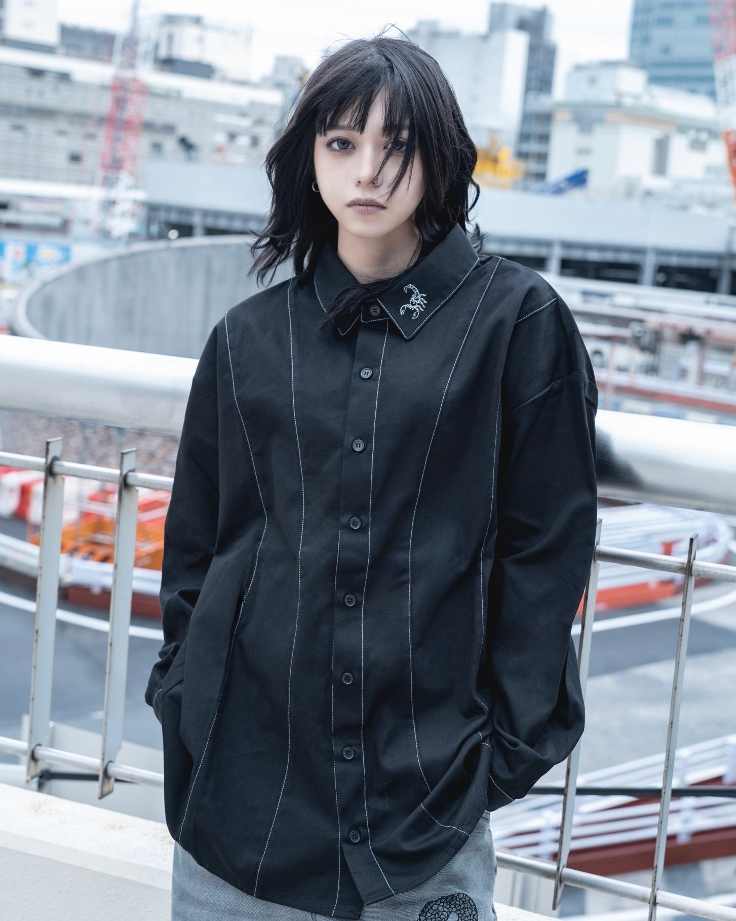 gibous stitch gothic scorpion shirt