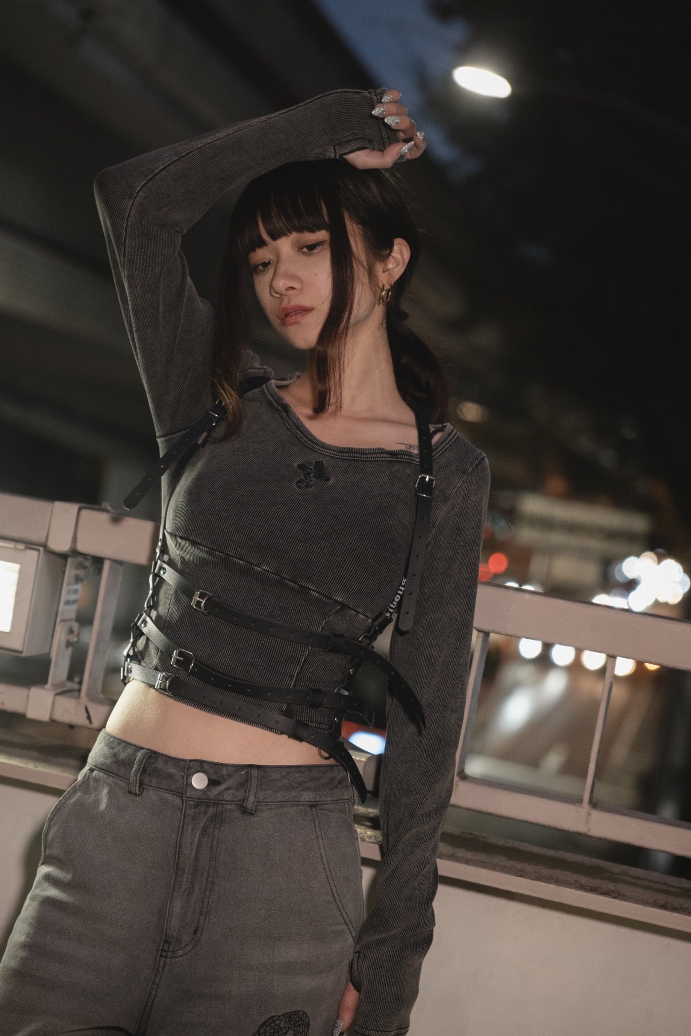 gibous logo harness belt