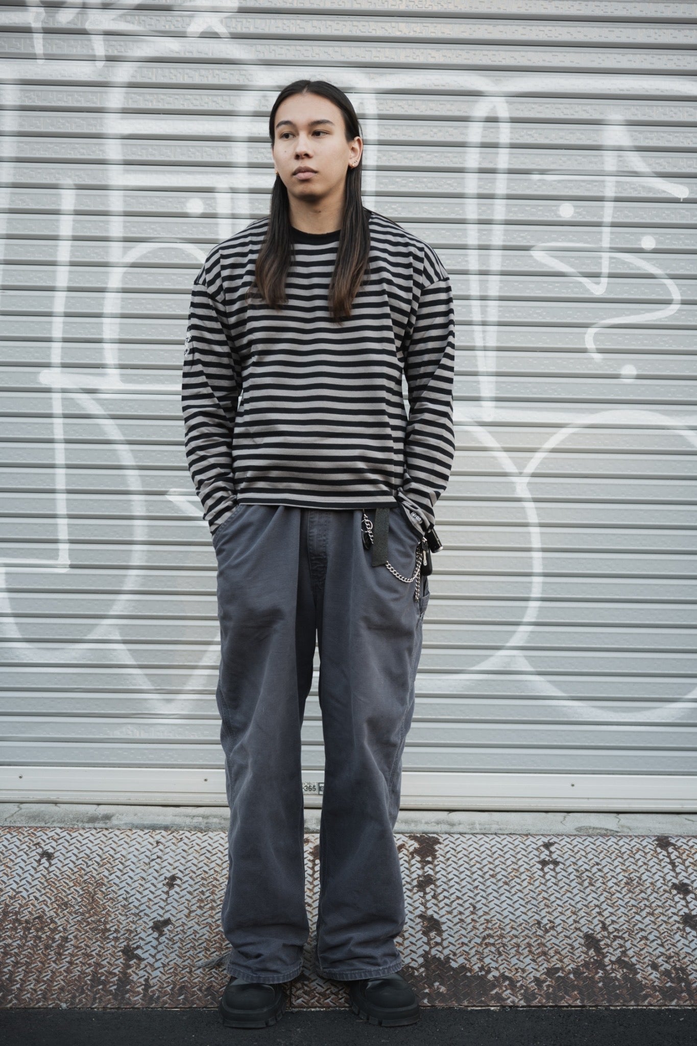 gibous snake cross border black×gray