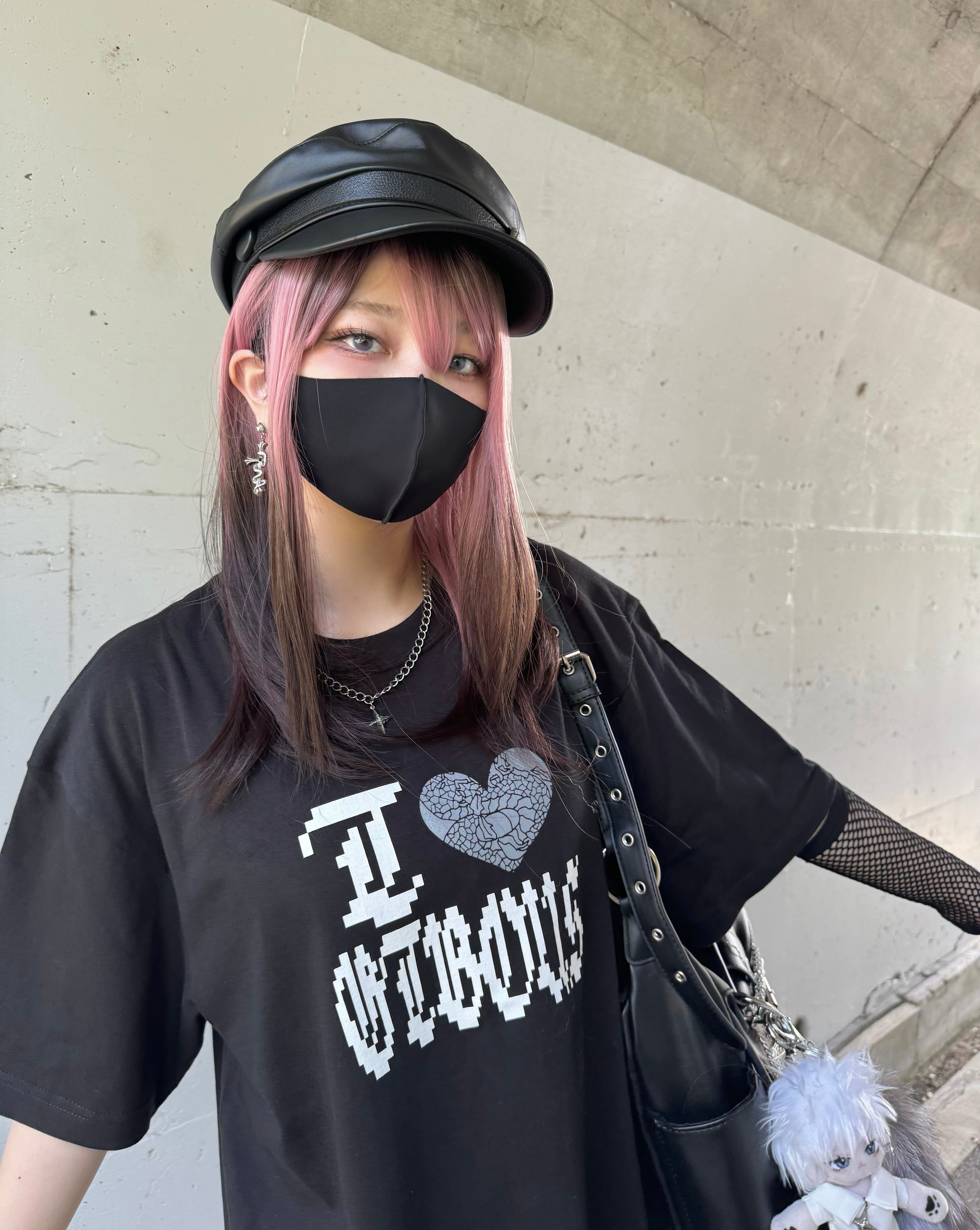 gibous I ♡ t shirt black short/normal