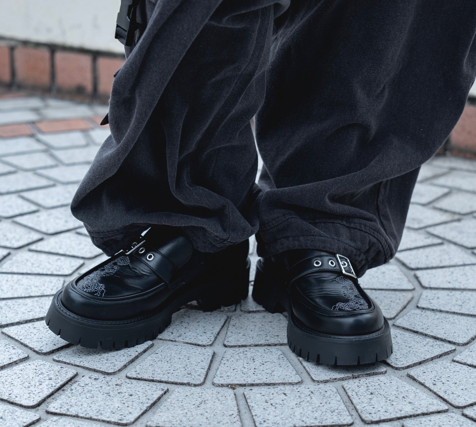 【受注生産】gibous snake scorpion belt loafers