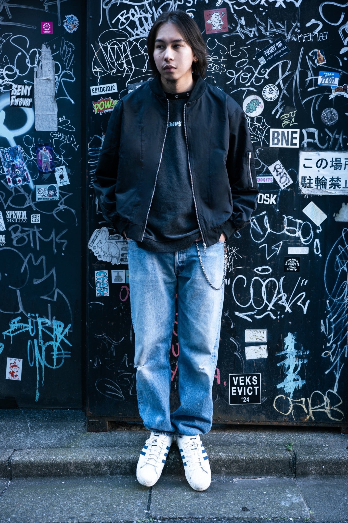 【再販】gibous snake scorpion blouson black