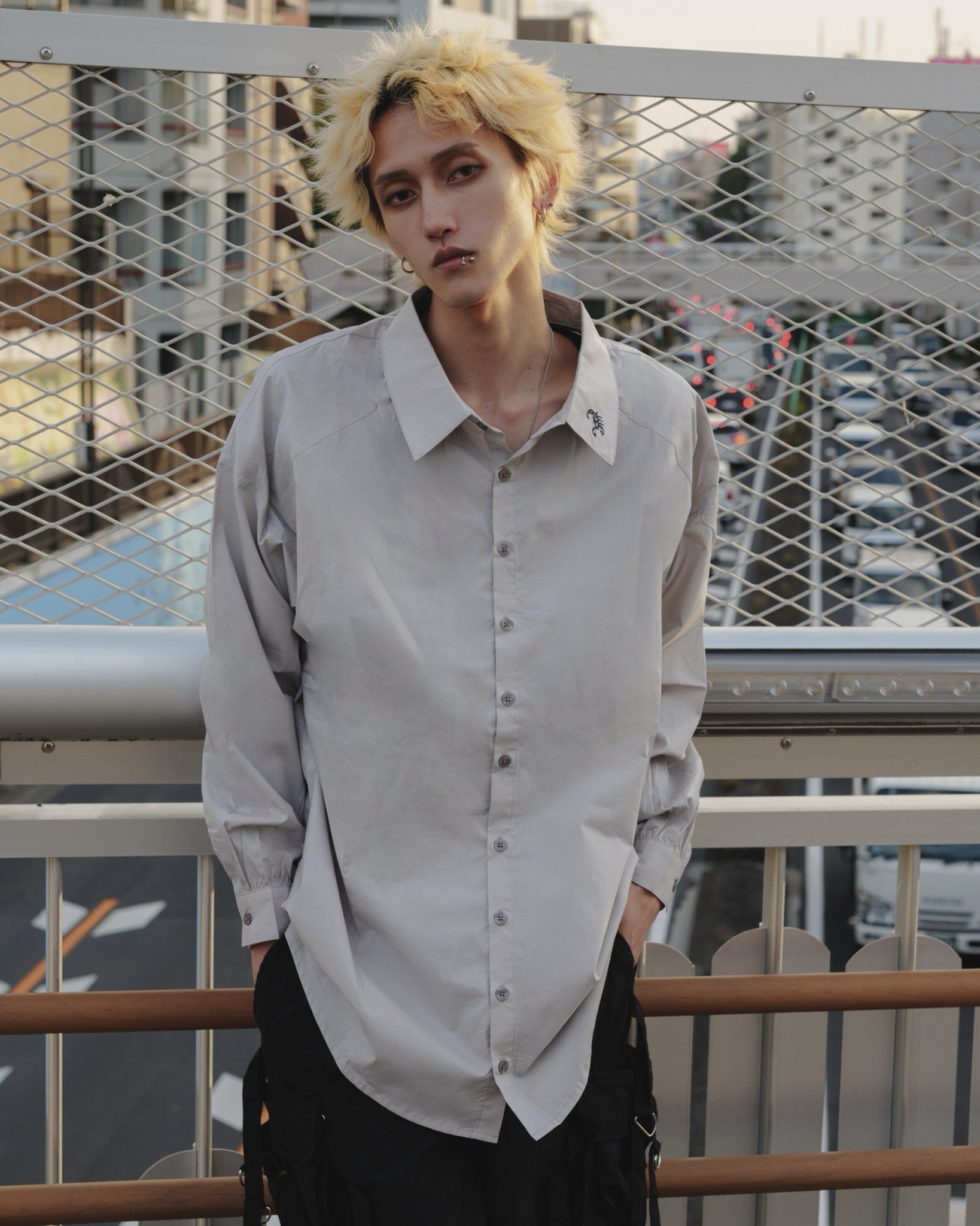 【再販】gibous scorpion shirt gray