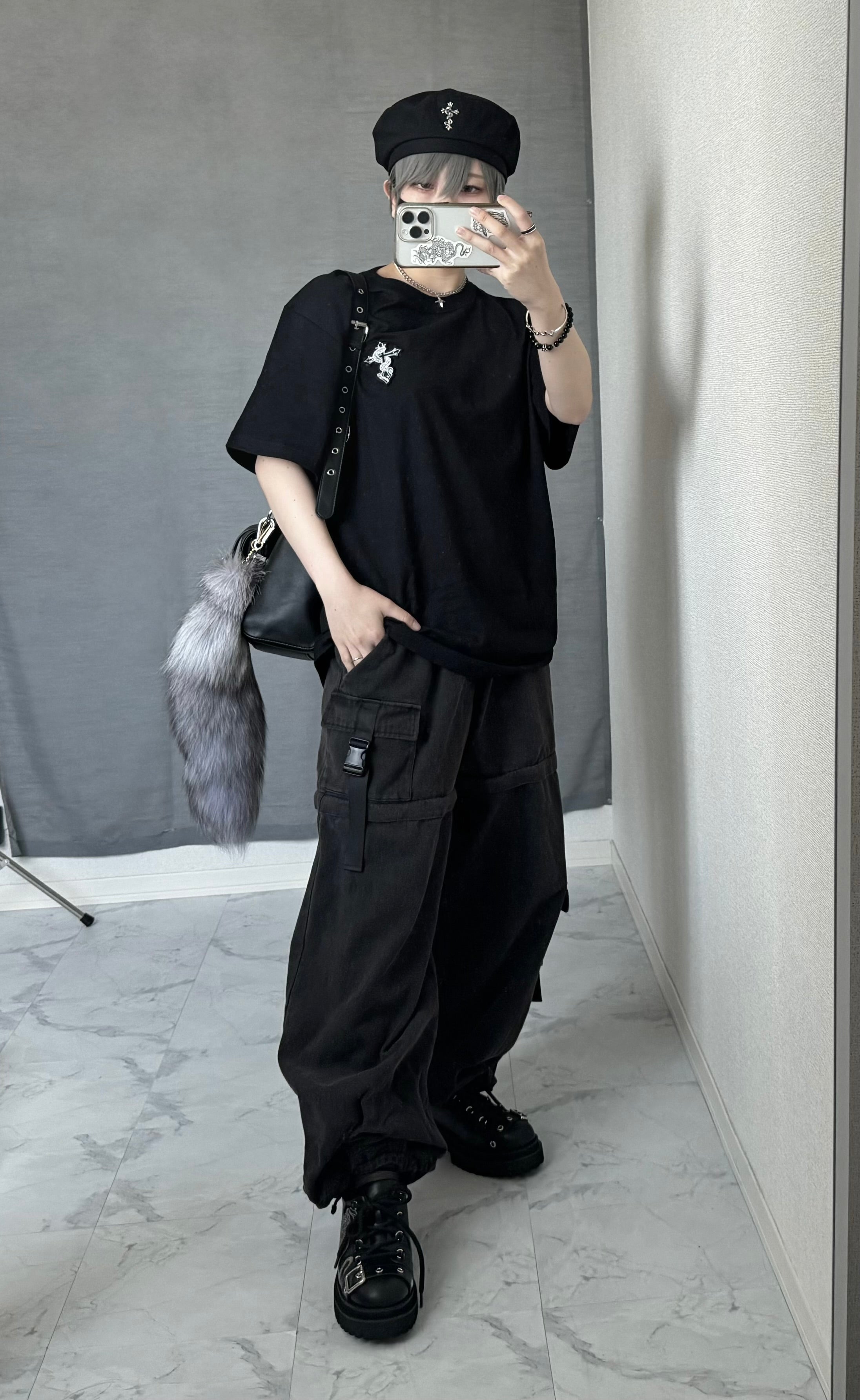 【再販】gibous snake bone belt shoulder bag