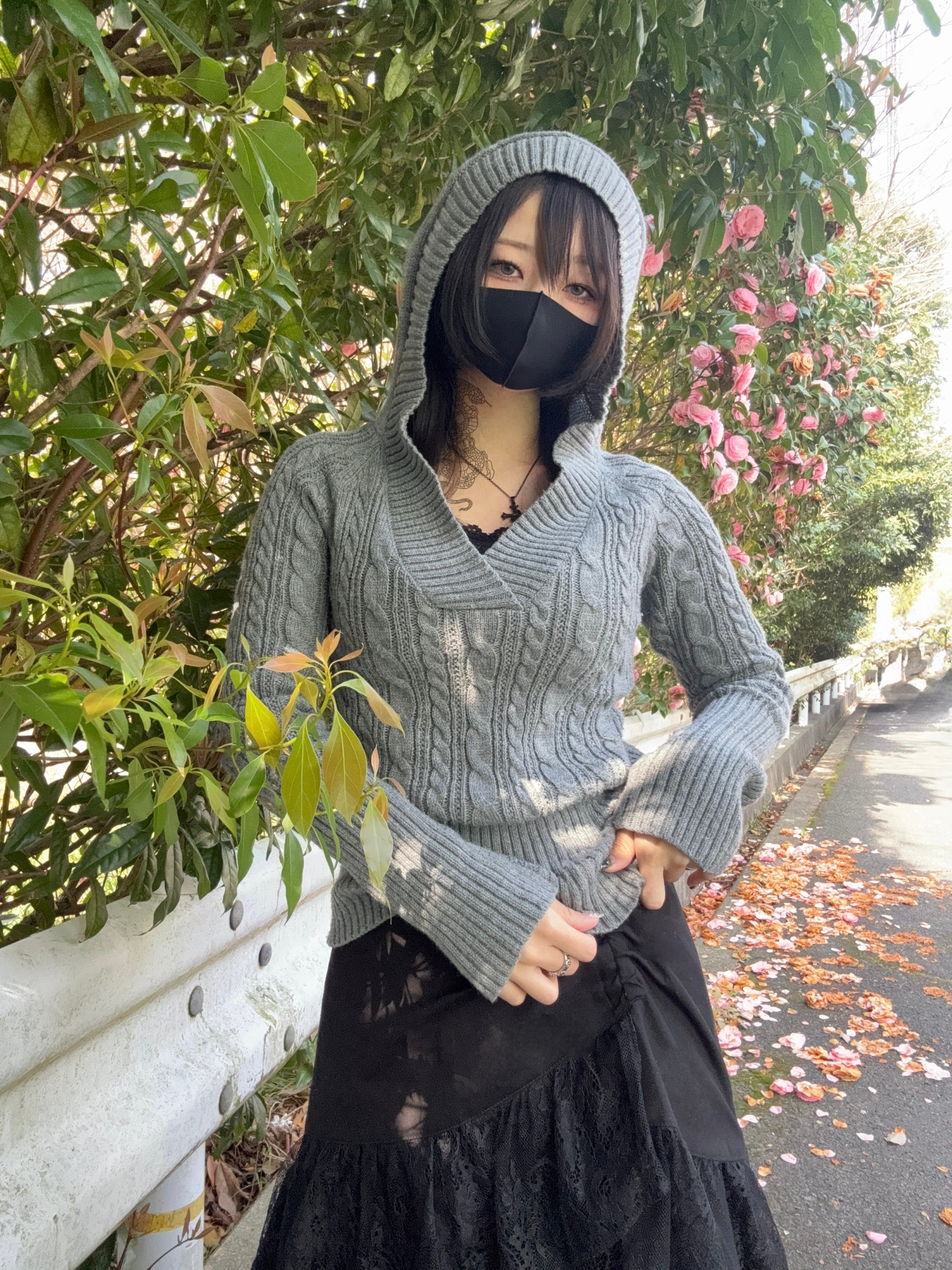 【再販】gibous frill lace long skirt