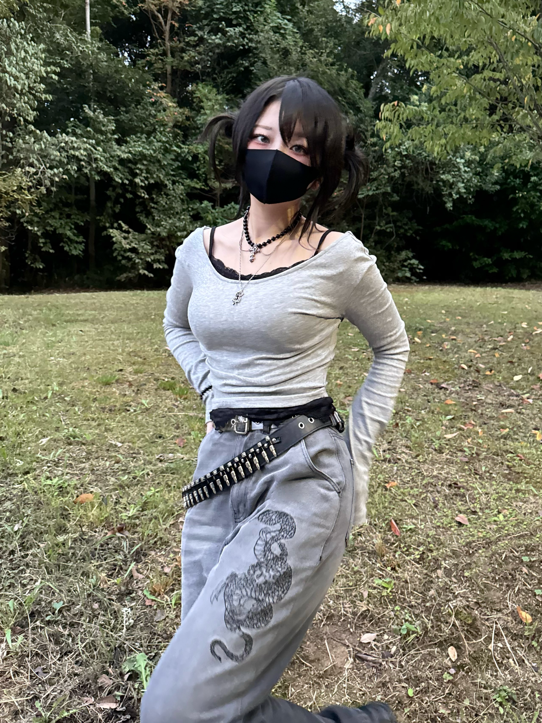 【再販】gibous snake scorpion smokey gradation denim