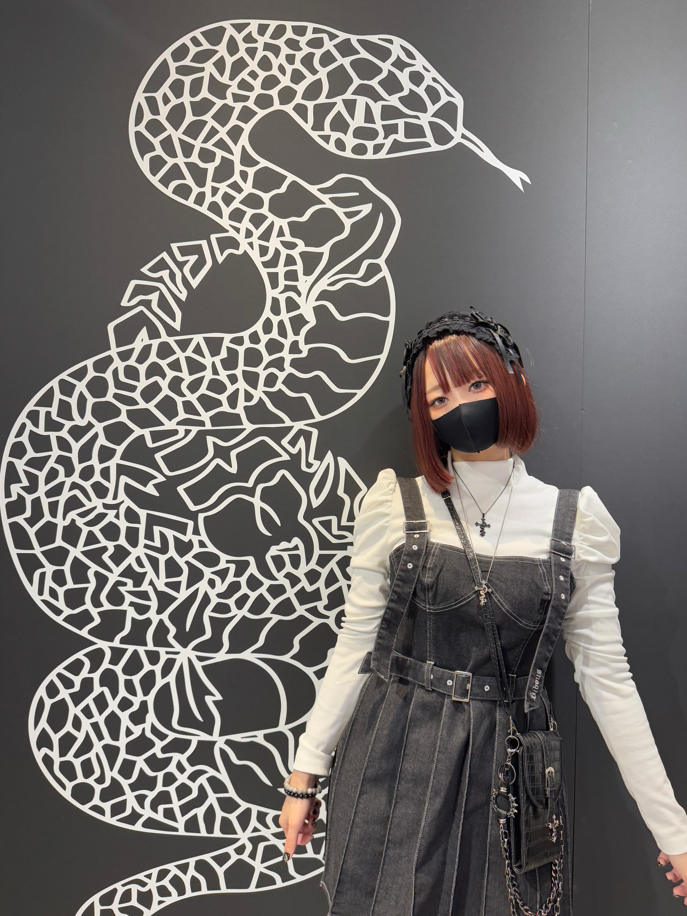 【再販】gibous denim jumper skirt