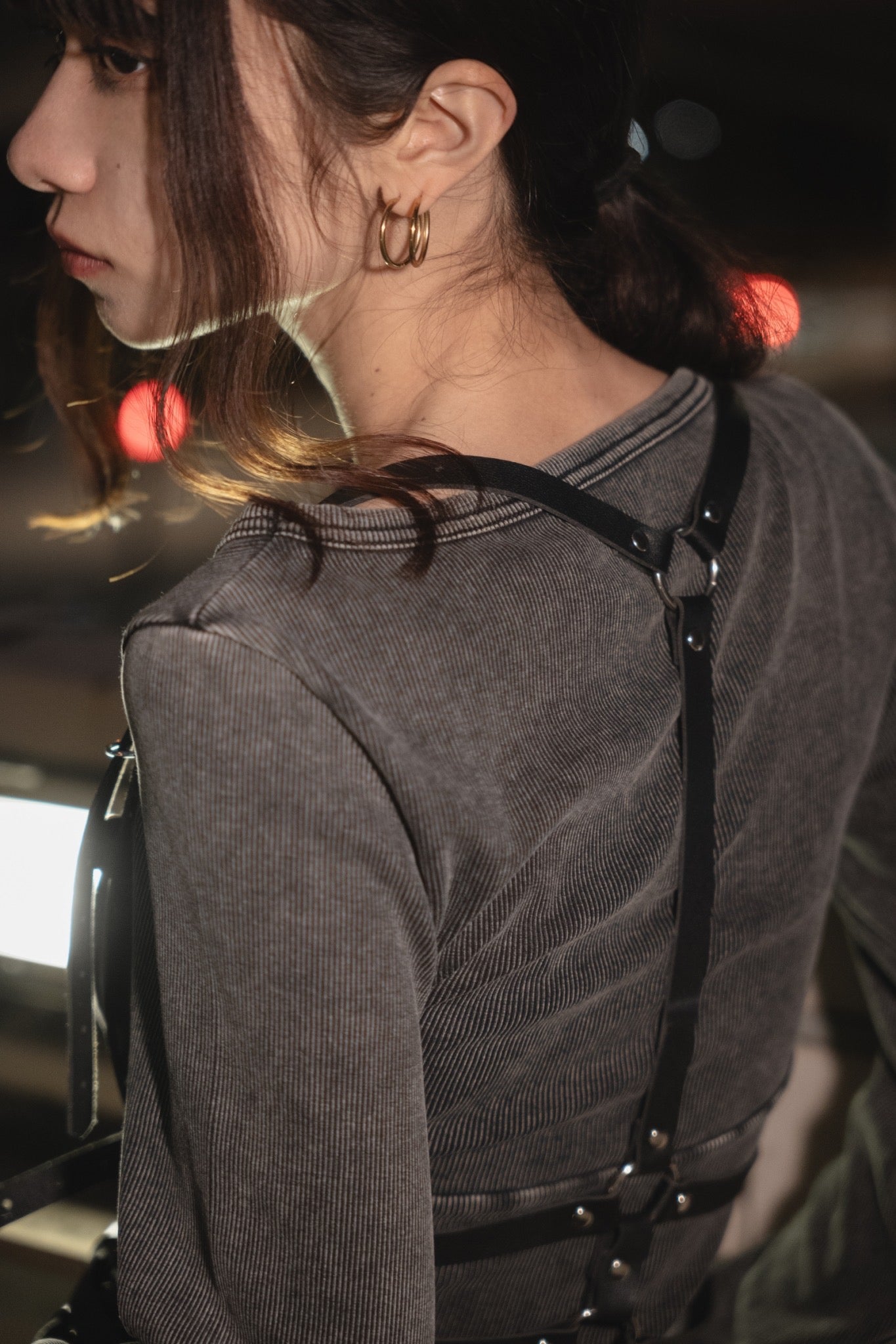 gibous snake cross neck belt 2way